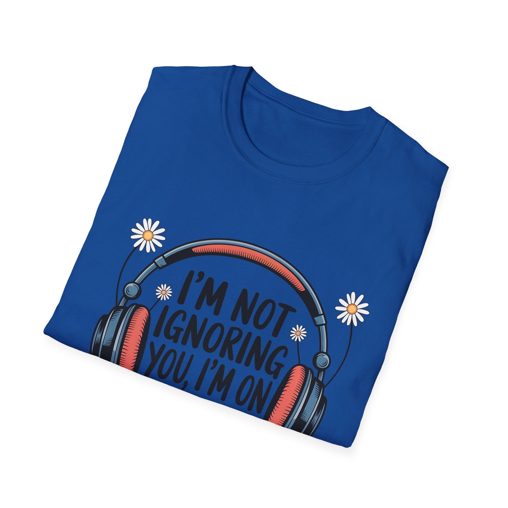 Book Lover T‑Shirt — "I’m Not Ignoring You, I’m on Chapter 12" Headphones Design