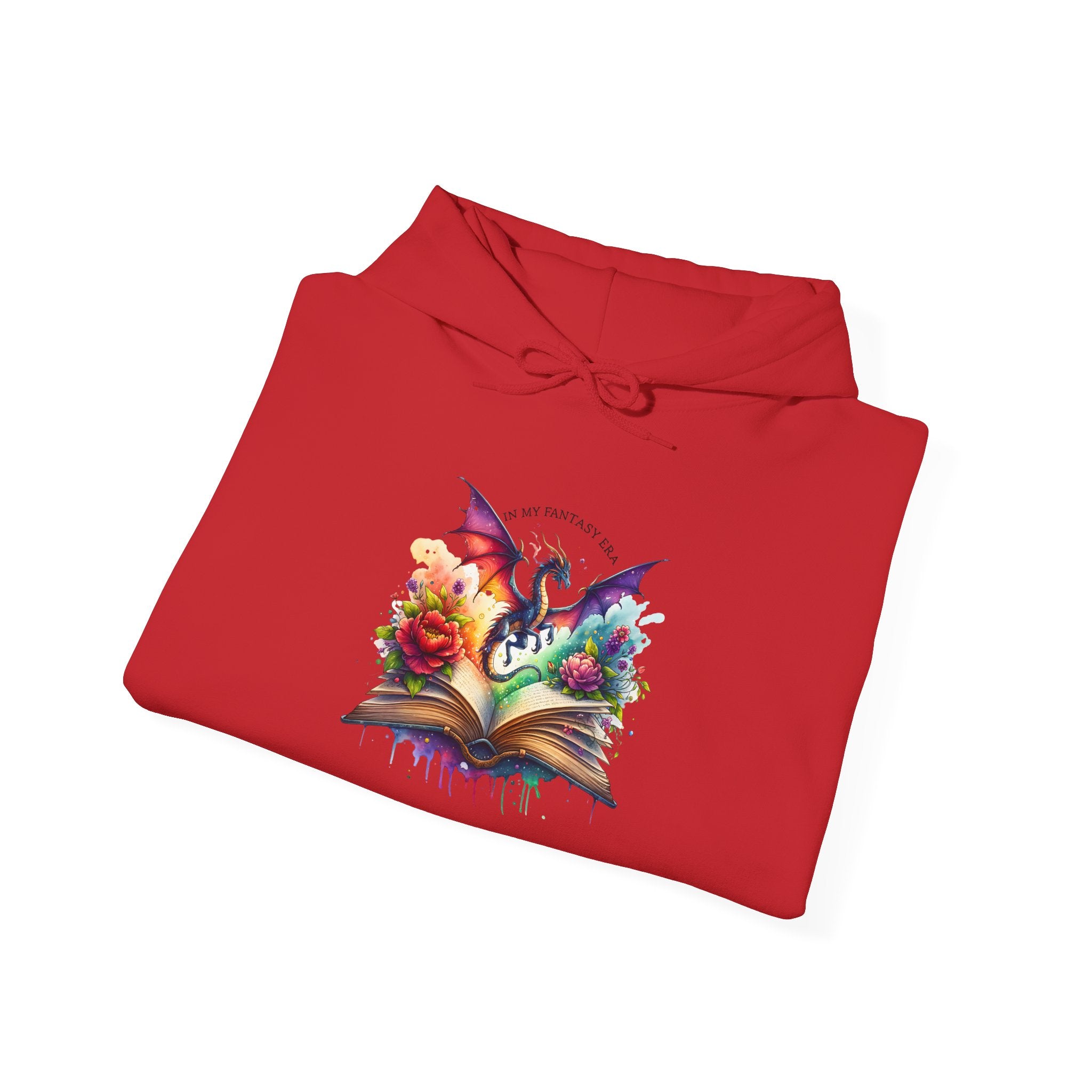 Fantasy Dragon Book Hoodie – Colorful Magic Storybook Sweatshirt