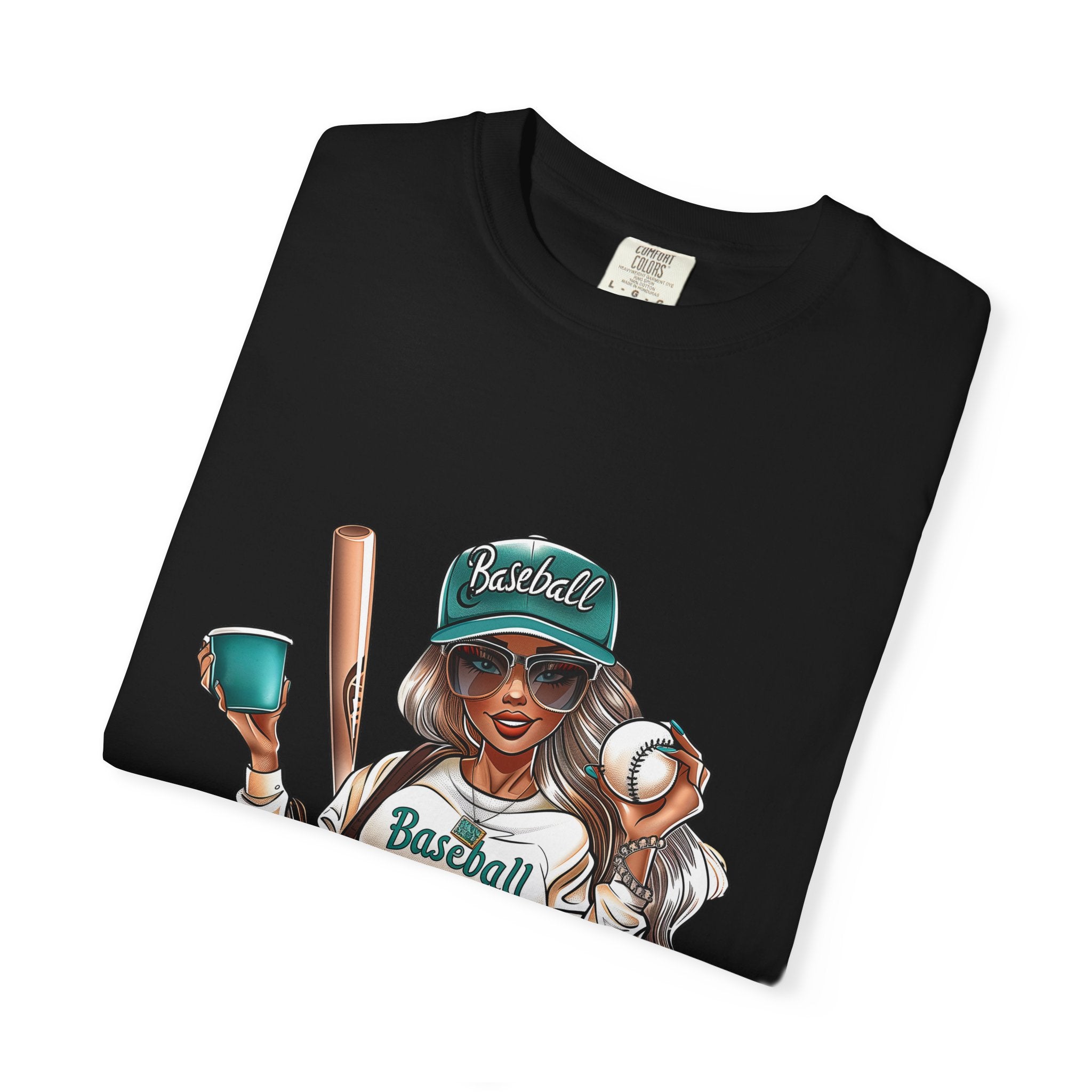 Baseball Mama T-Shirt — Cute Mom Baseball Tee with Bat & Ball Graphic