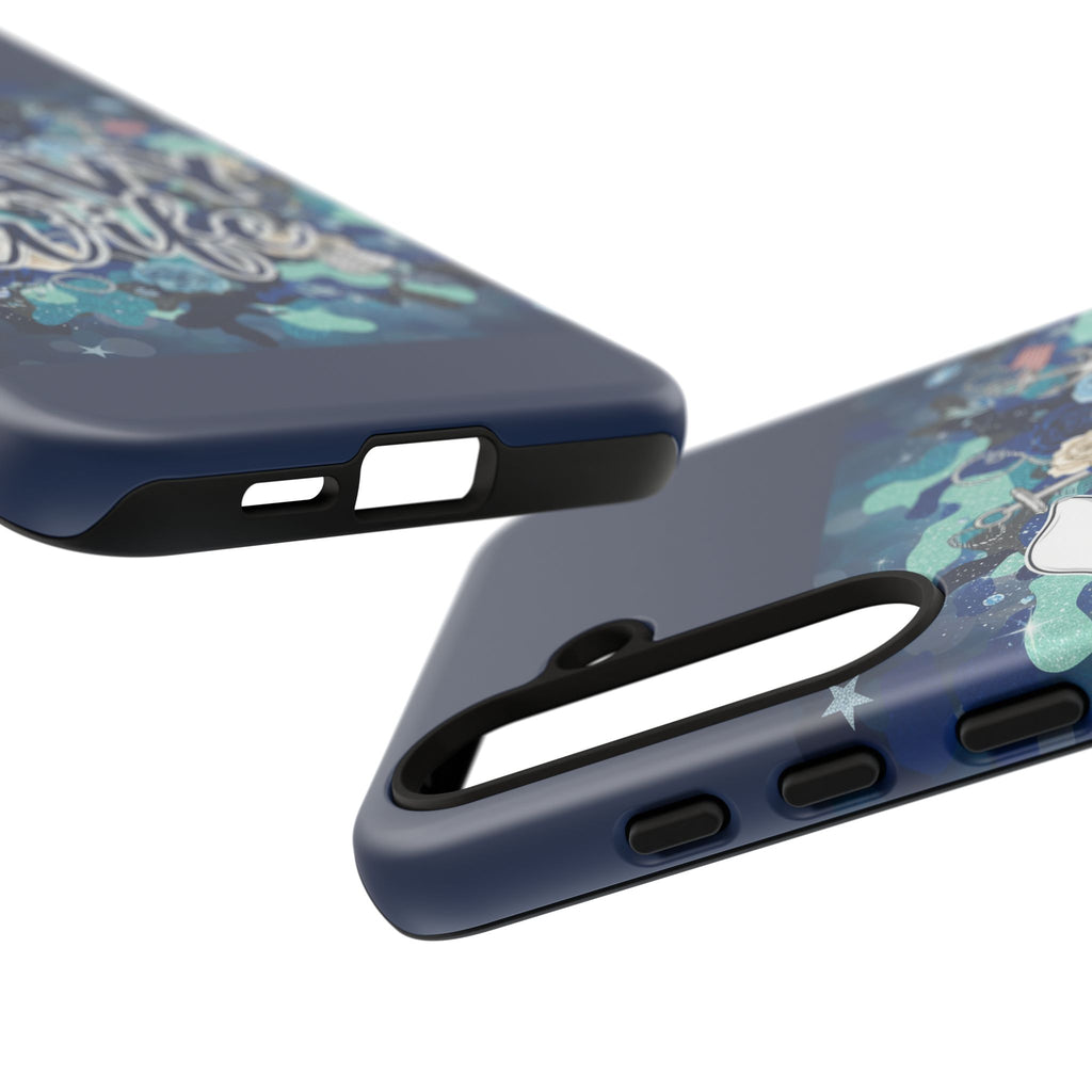 Navy Wife Tough Phone Case — Camouflage Military Tribute Protective Cover