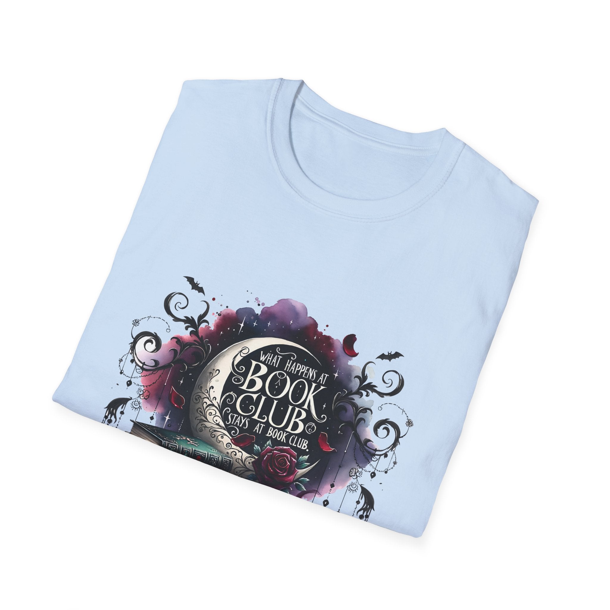 Book Club T-Shirt — Cozy Stack of Books & Tea Graphic