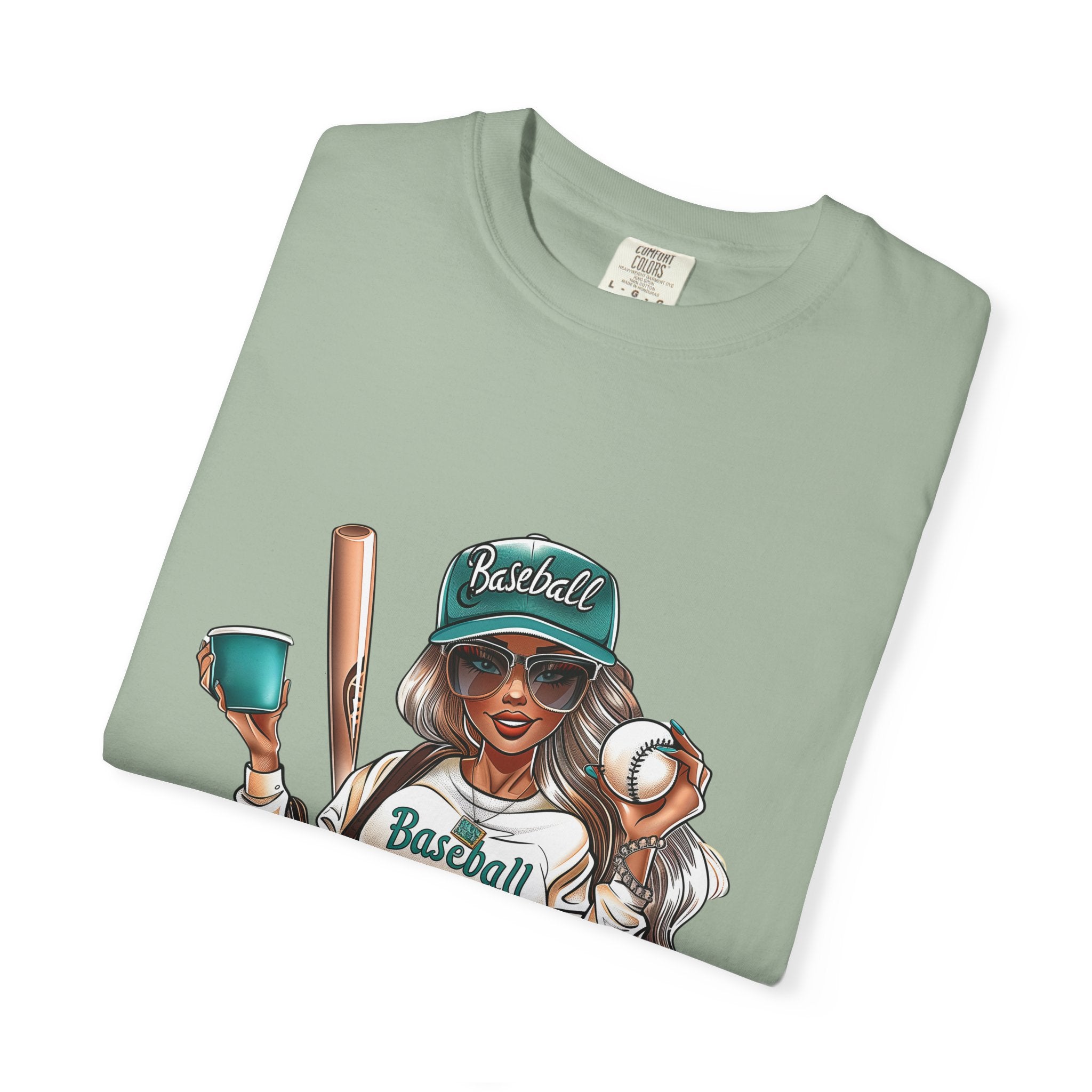 Baseball Mama T-Shirt — Cute Mom Baseball Tee with Bat & Ball Graphic