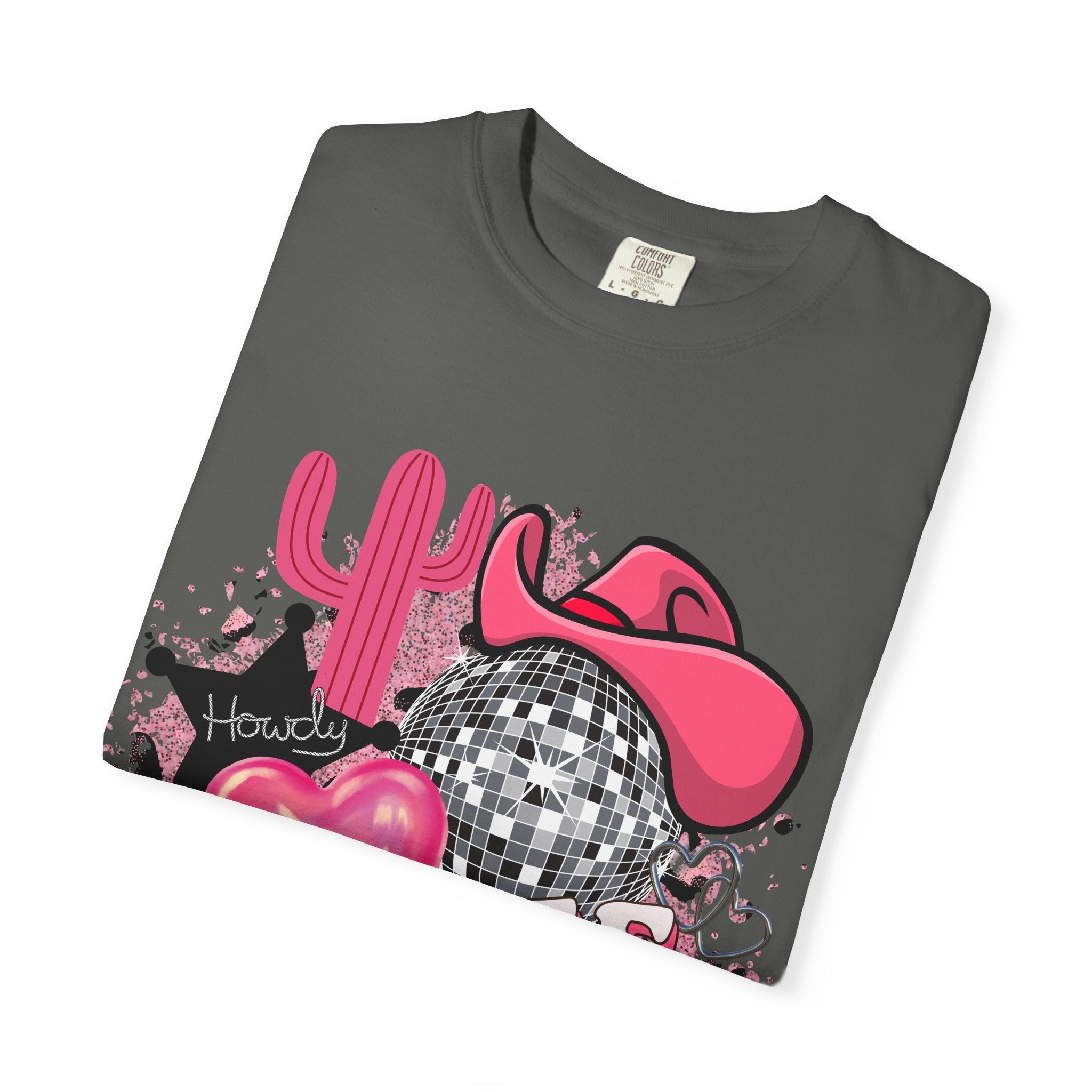 Yee Haw Pink Cowboy Graphic T-Shirt