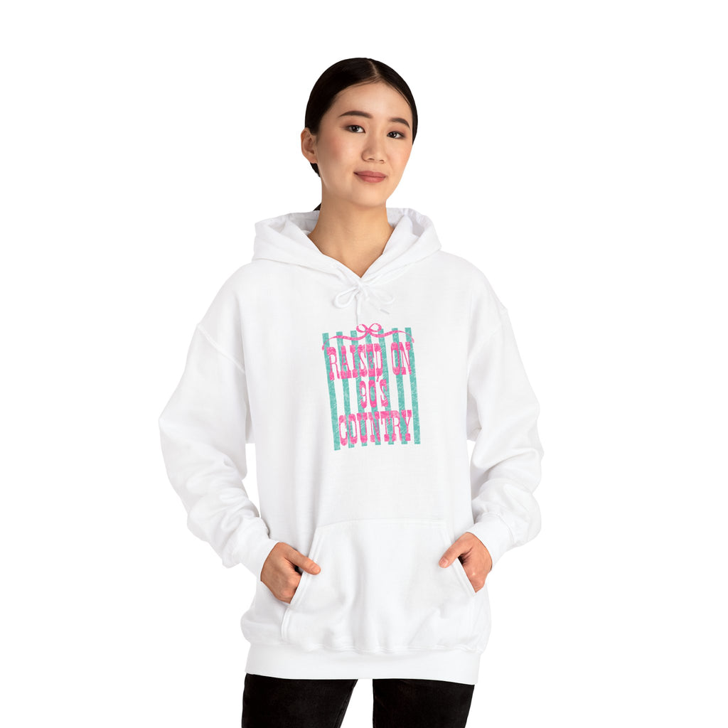 Hoodie — 'Let It Be' Pastel Striped Graphic Pullover