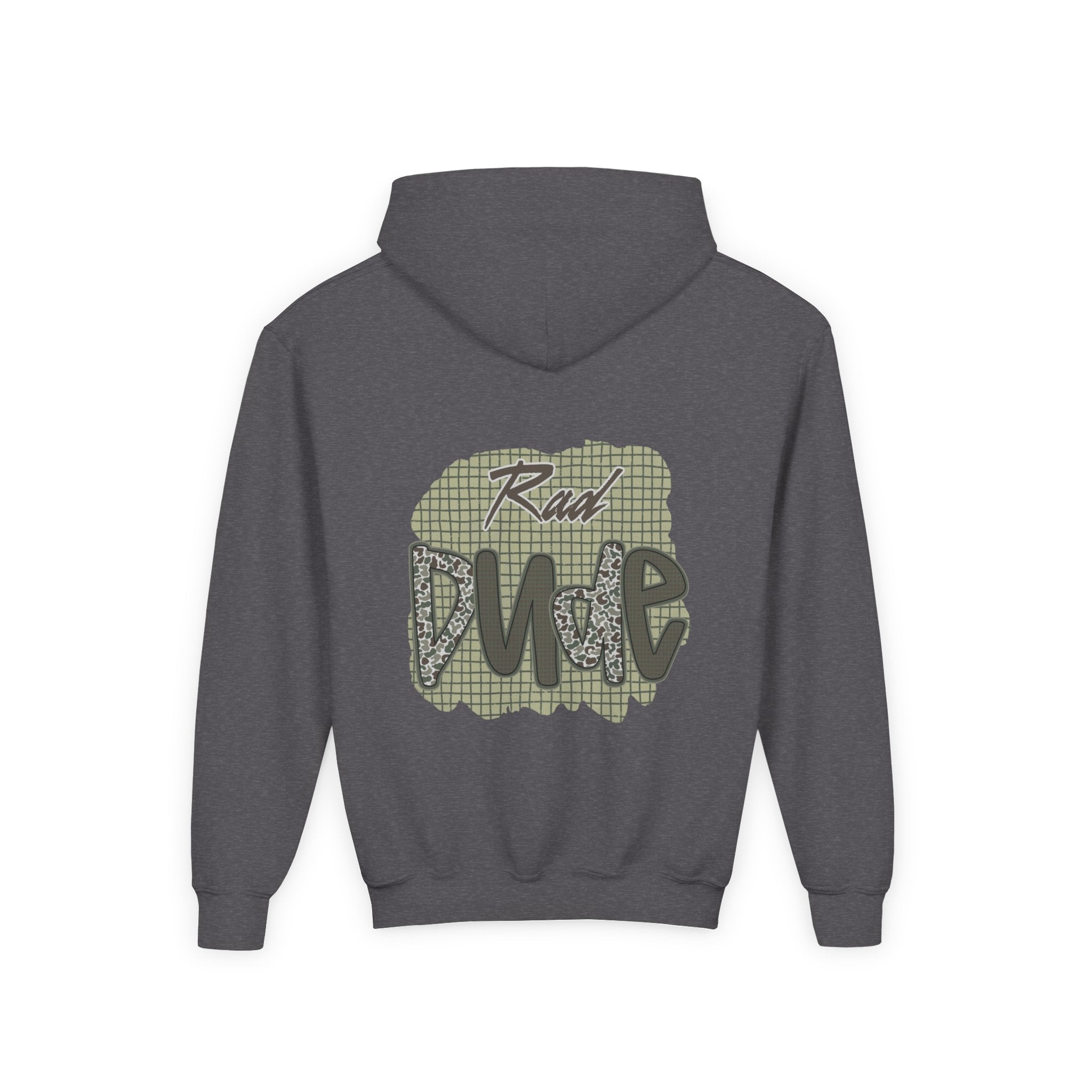 Youth Hoodie — "Rad Dude" Graphic Hooded Sweatshirt (Casual Kids Streetwear)