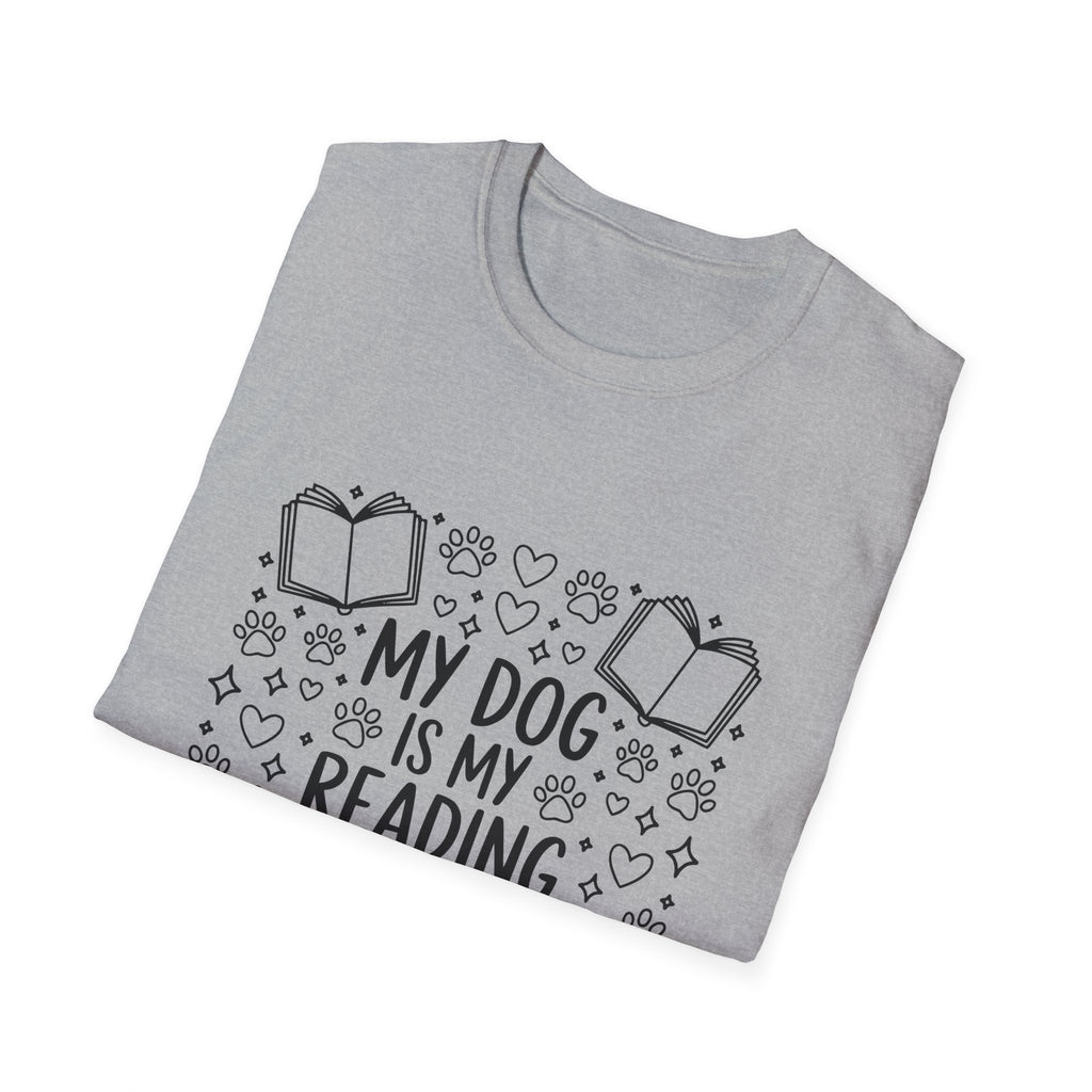 My Dog Is My Reading Buddy T-Shirt — Cute Book Lover & Dog Mom Tee