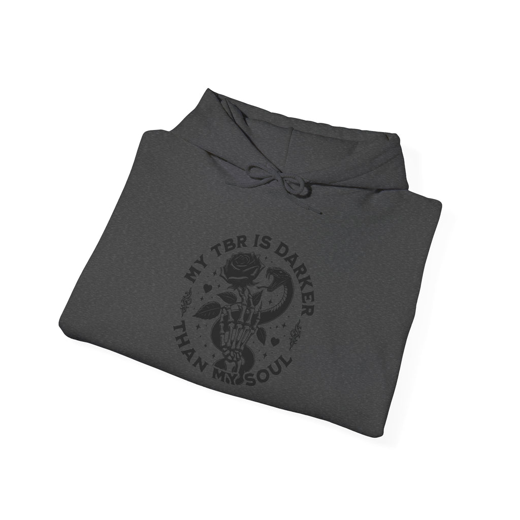 Hoodie — “My Tea Is Darker Than My Soul” Vintage Tea Skull Graphic Hoodie