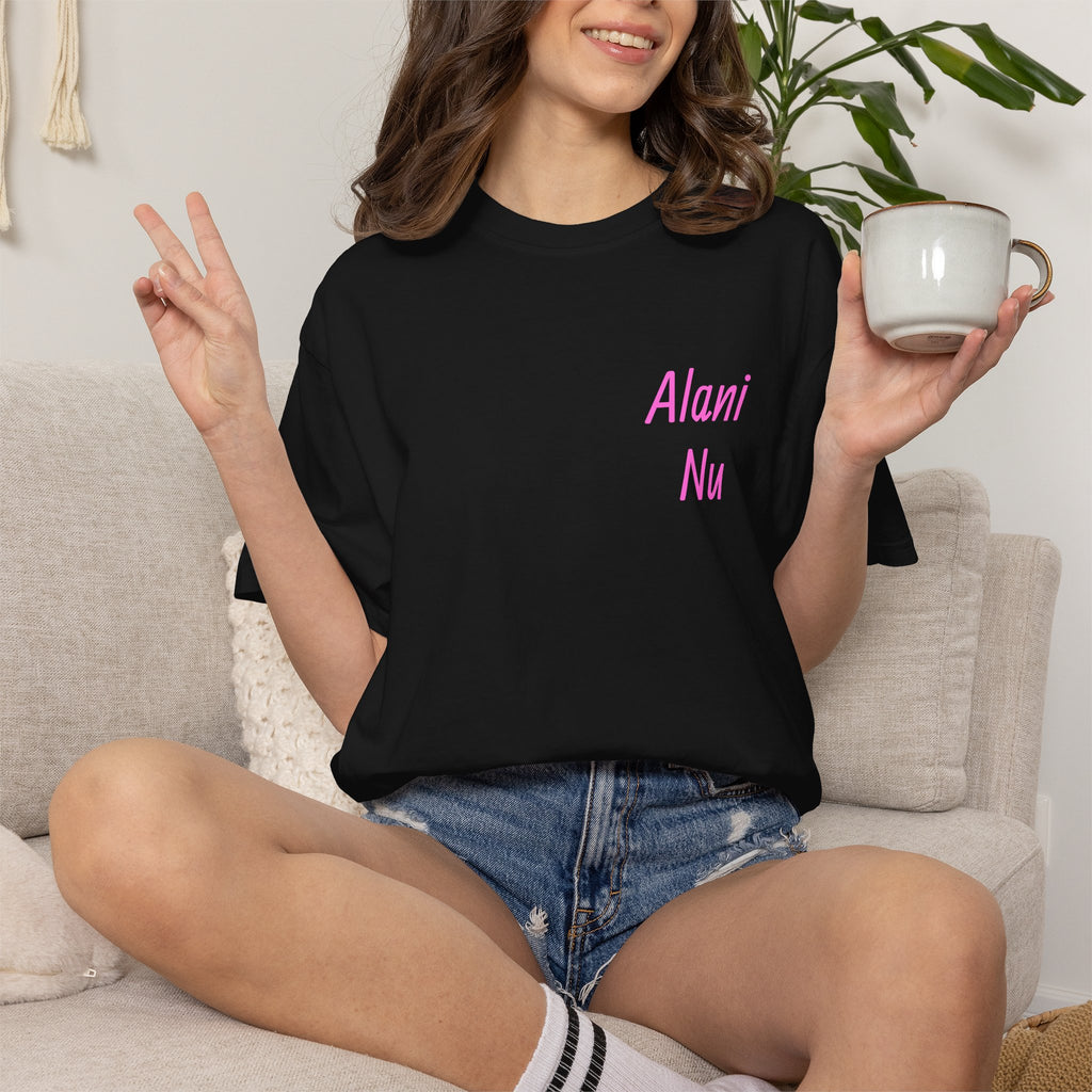 Aloha Nu Graphic T-Shirt — Tropical Hibiscus Drink Design