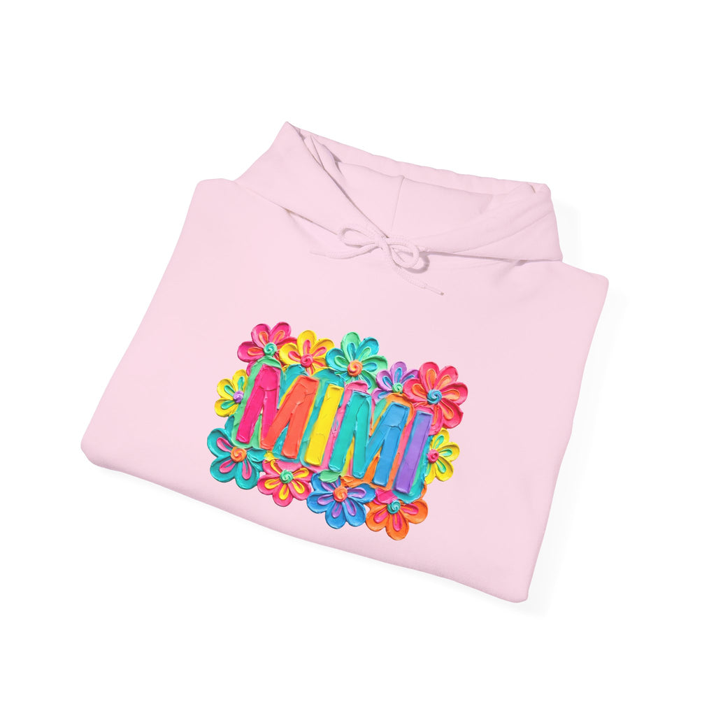 Mimi Floral Hoodie — Colorful Retro Flower Graphic Sweatshirt