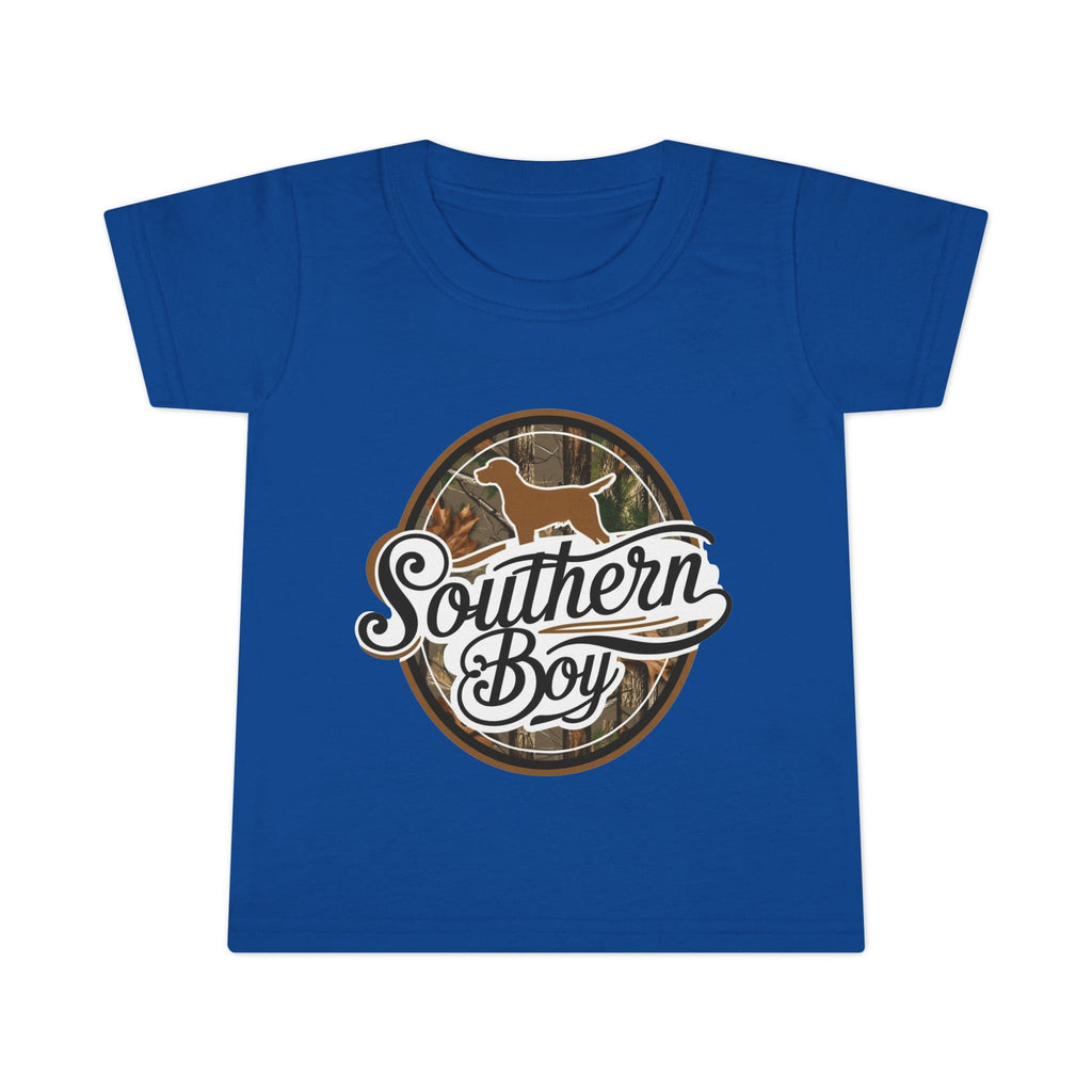 Toddler T-Shirt — "Southern Boy" Camouflage Puppy Graphic