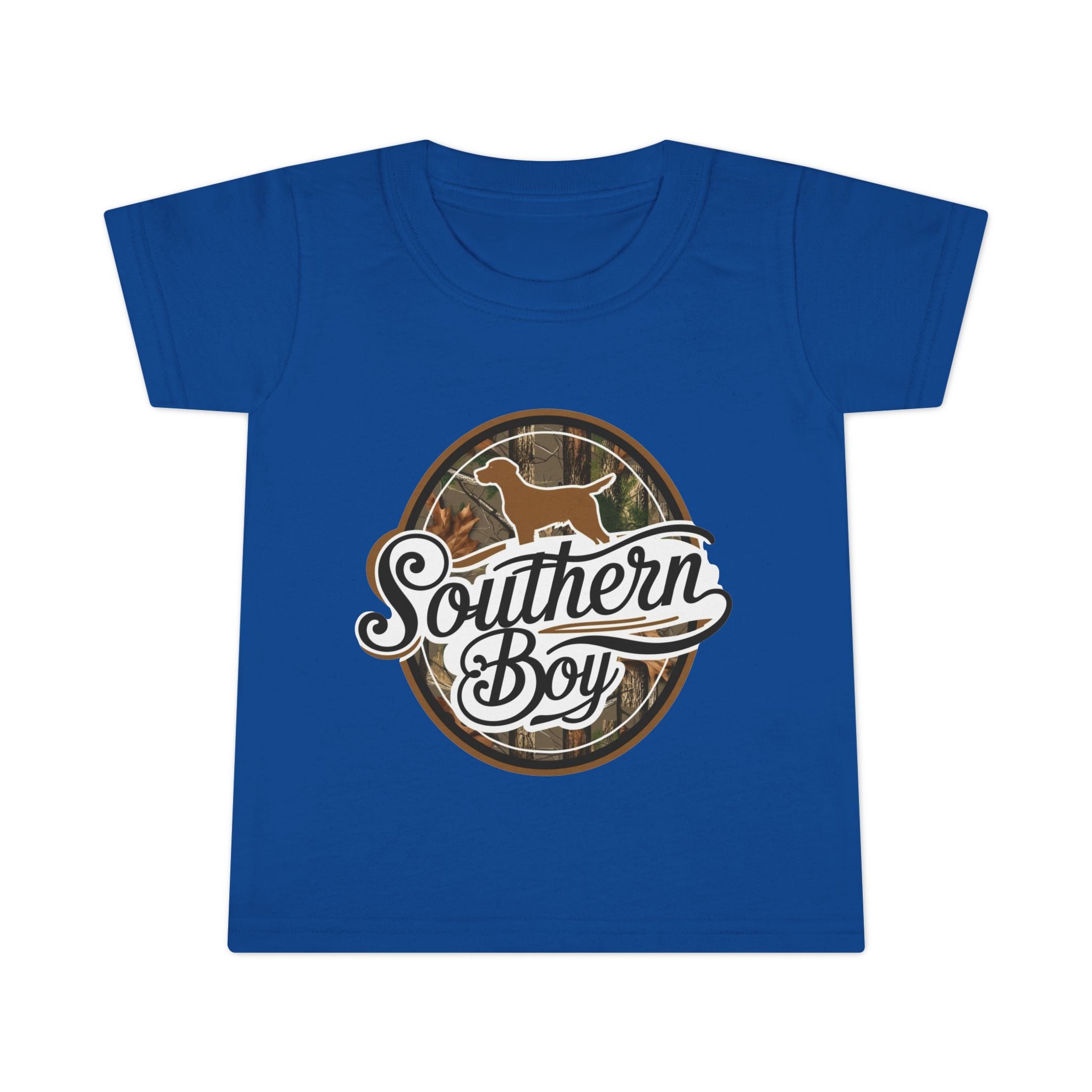 Toddler T-Shirt — "Southern Boy" Camouflage Puppy Graphic