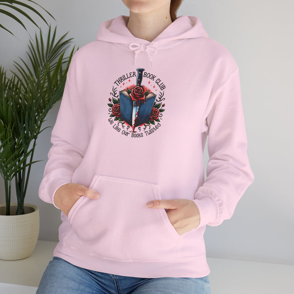 Book Club Hoodie — "The Thrillers Book Club" Cozy Reading Sweatshirt