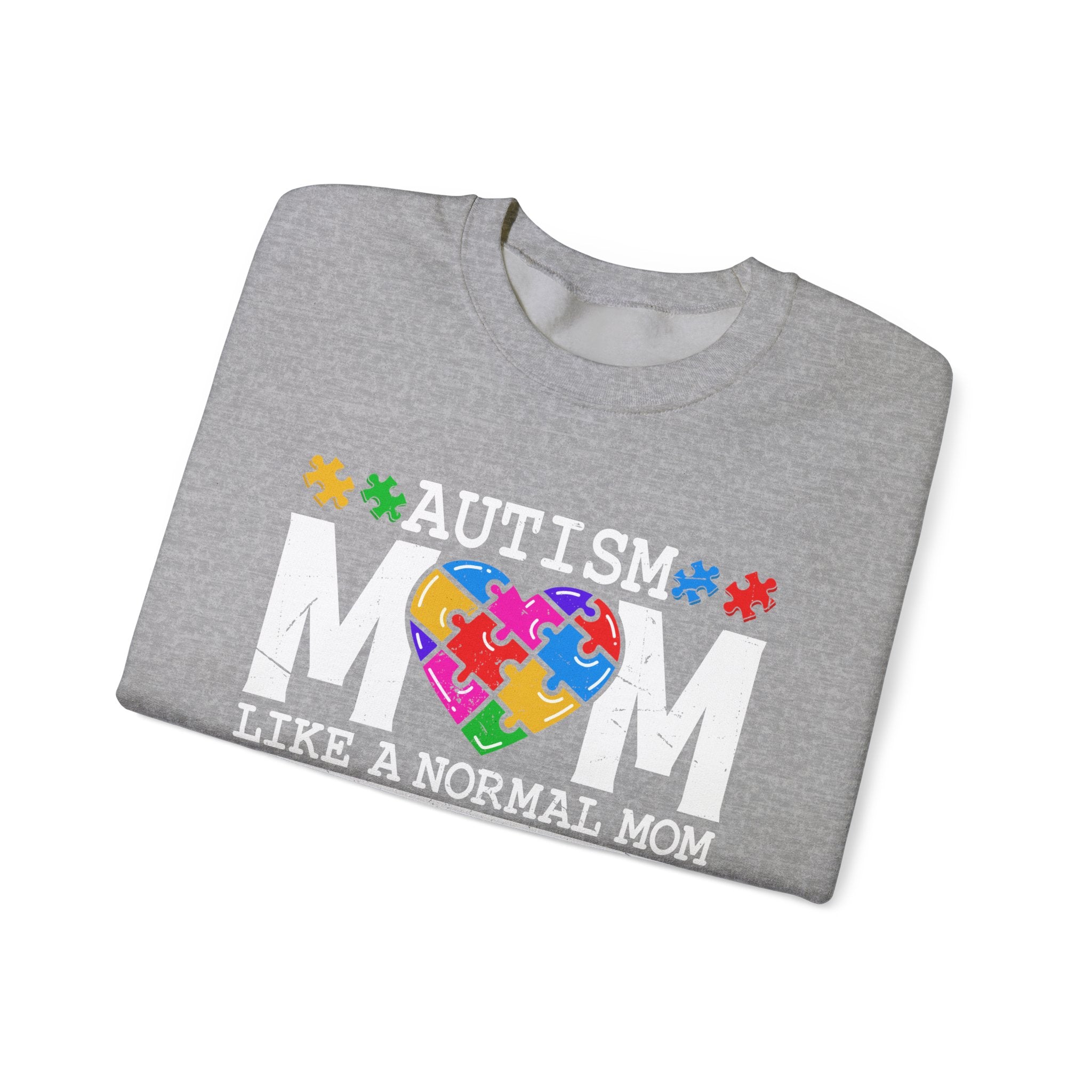 Autism Puzzle Heart Sweatshirt — STRONGER Support Crewneck