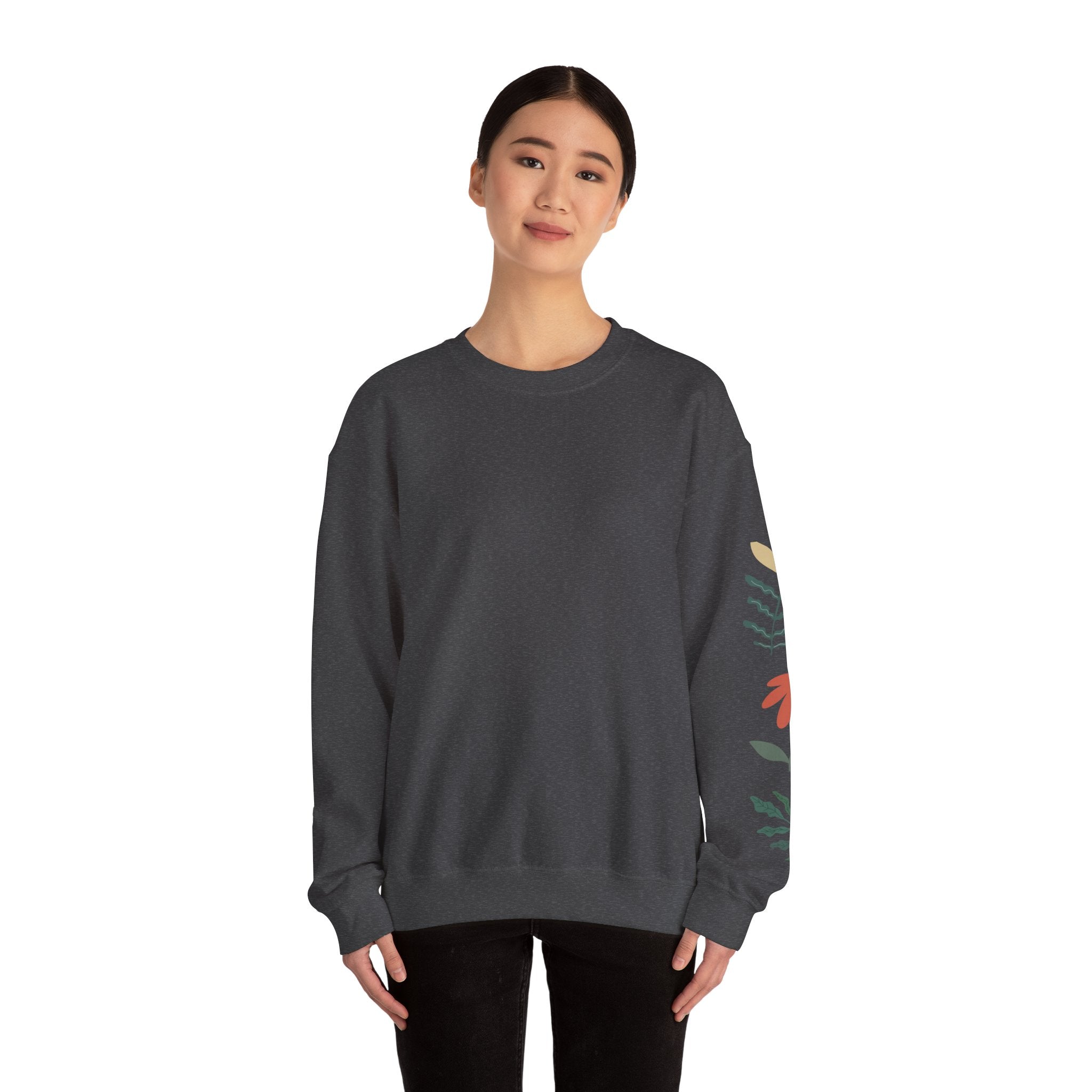 Autism Awareness Crewneck Sweatshirt — "Seeing the World Differently" Floral Design