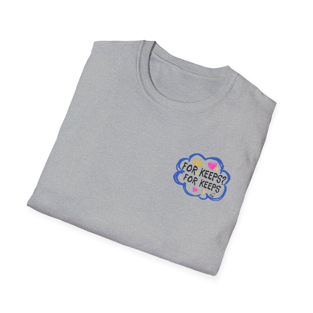 Crew Tee — 'For Keeps' Doodle Art Signature T-Shirt