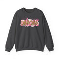 Mama Leopard Floral Crewneck Sweatshirt – Pink Butterflies