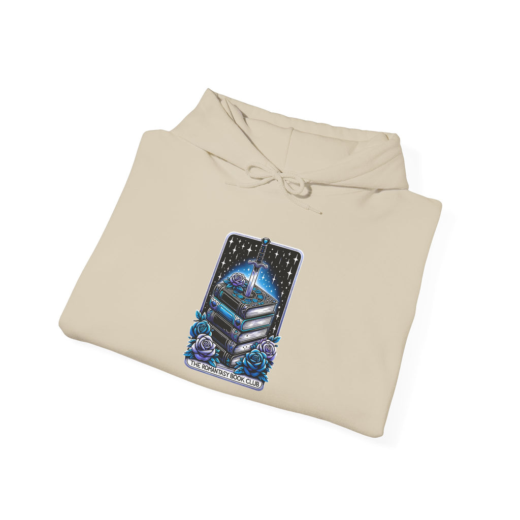 Celestial Books Hoodie — 'Read Between the Stars' Night Sky Book Lover Sweatshirt