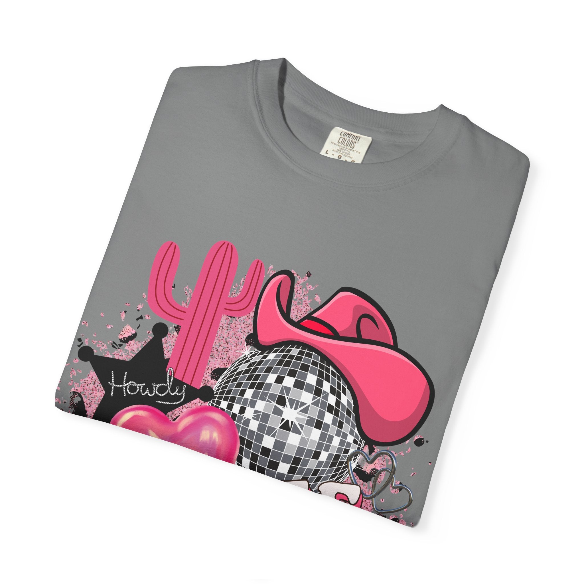 Yee Haw Pink Cowboy Graphic T-Shirt