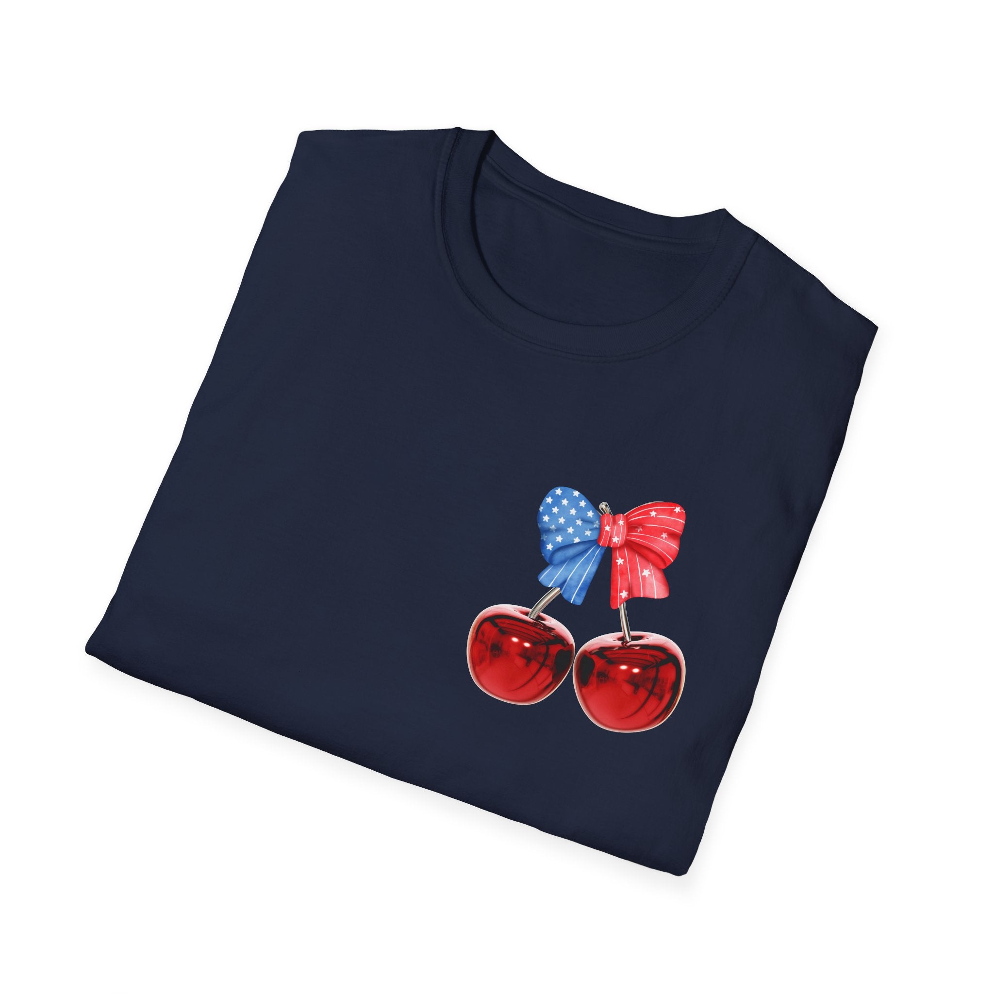 Patriotic Cherry Graphic T-Shirt