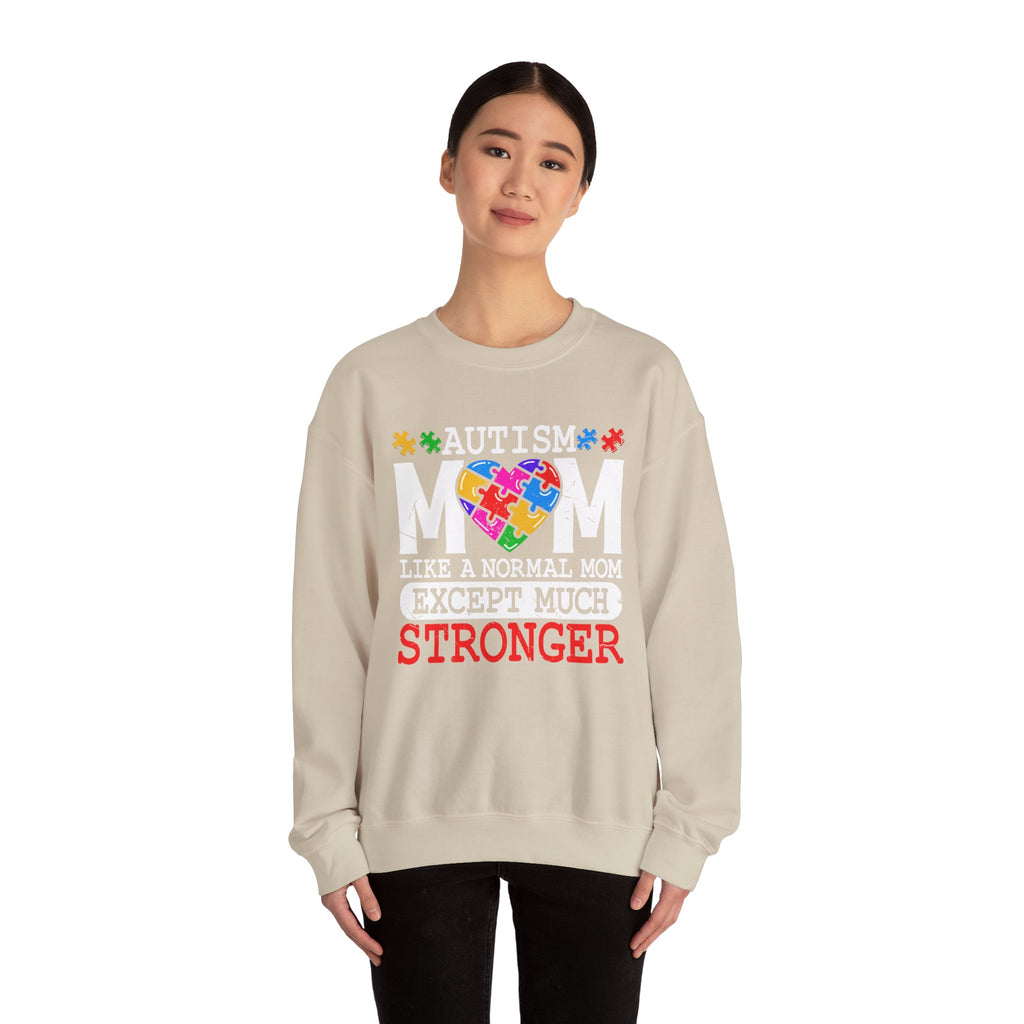 Autism Puzzle Heart Sweatshirt — STRONGER Support Crewneck