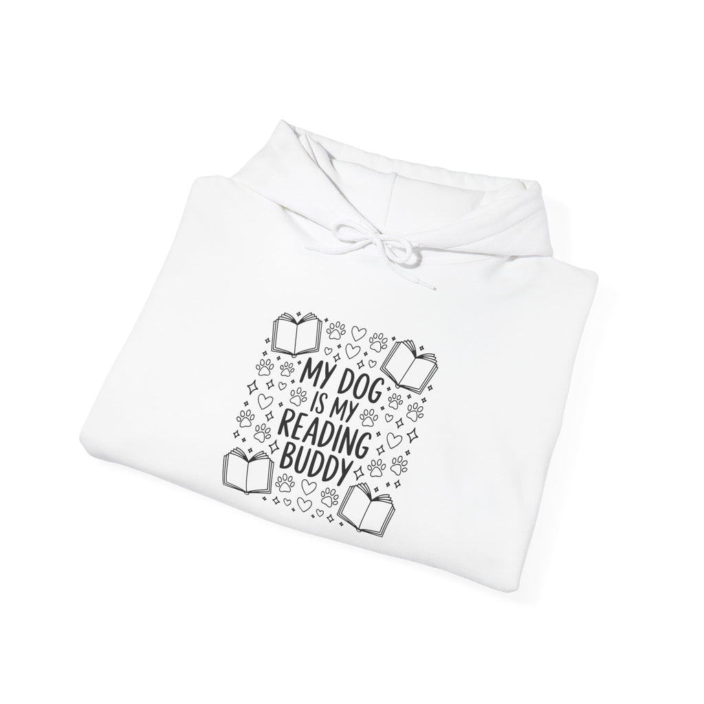 My Dog Is My Reading Buddy Hoodie — Cozy Pet Lover Sweatshirt