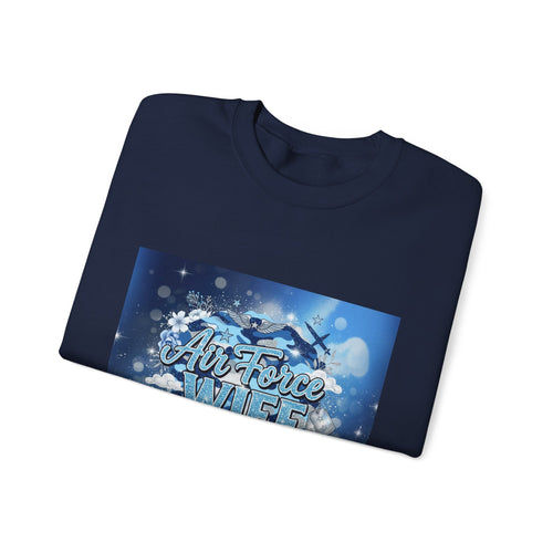 Air Force Wife Crewneck Sweatshirt – Military Spouse Gift