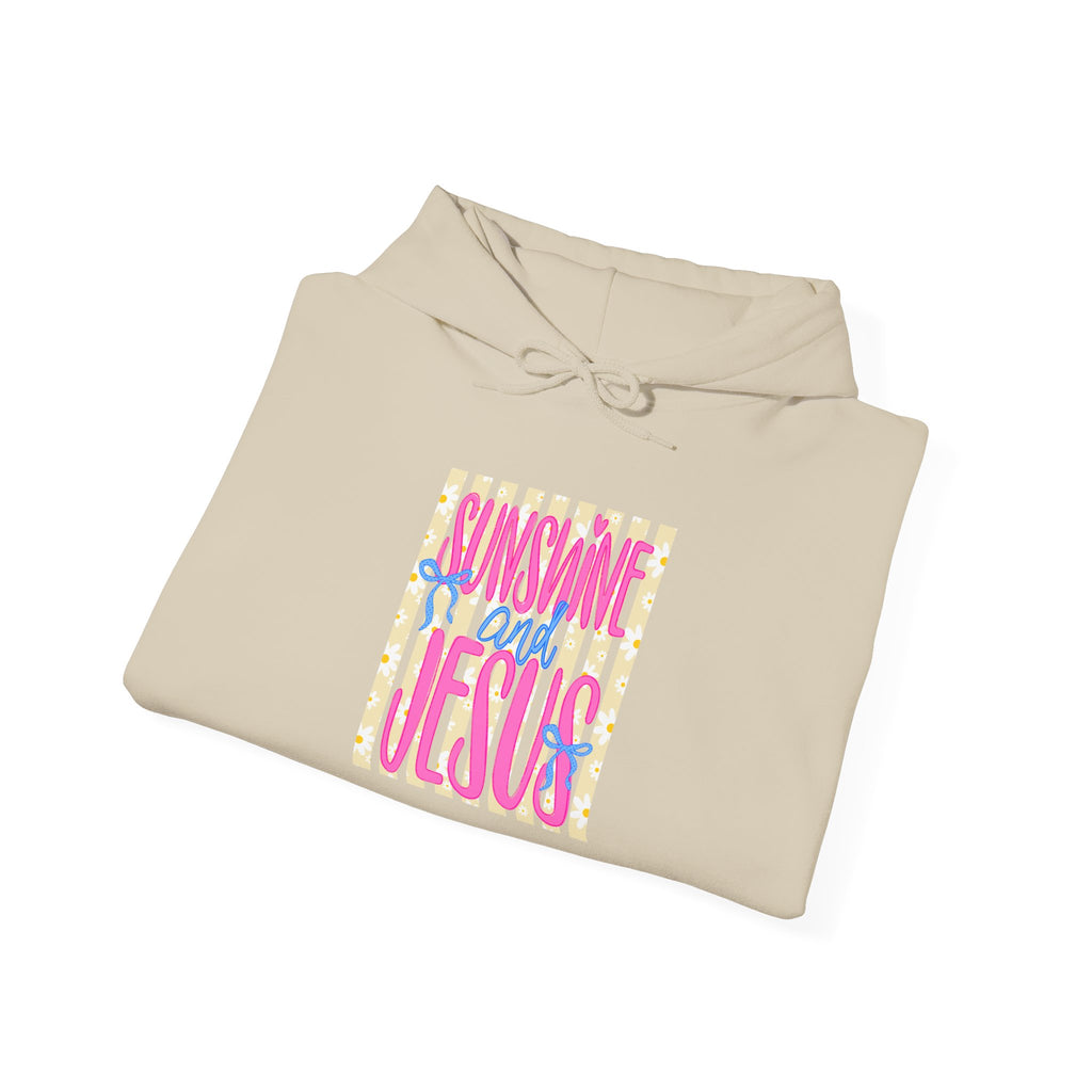 Sunshine and Jesus Hoodie – Bright Christian Faith Pullover