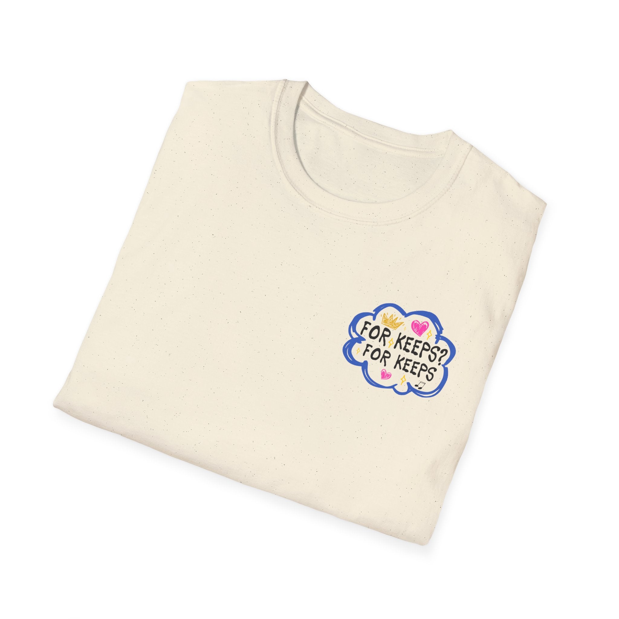 Crew Tee — 'For Keeps' Doodle Art Signature T-Shirt
