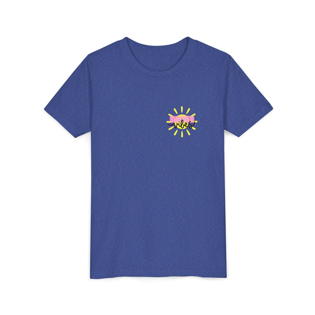 Youth Tee — "SUMMER Vibes" Pink Floaty Checkerboard Kids T-Shirt