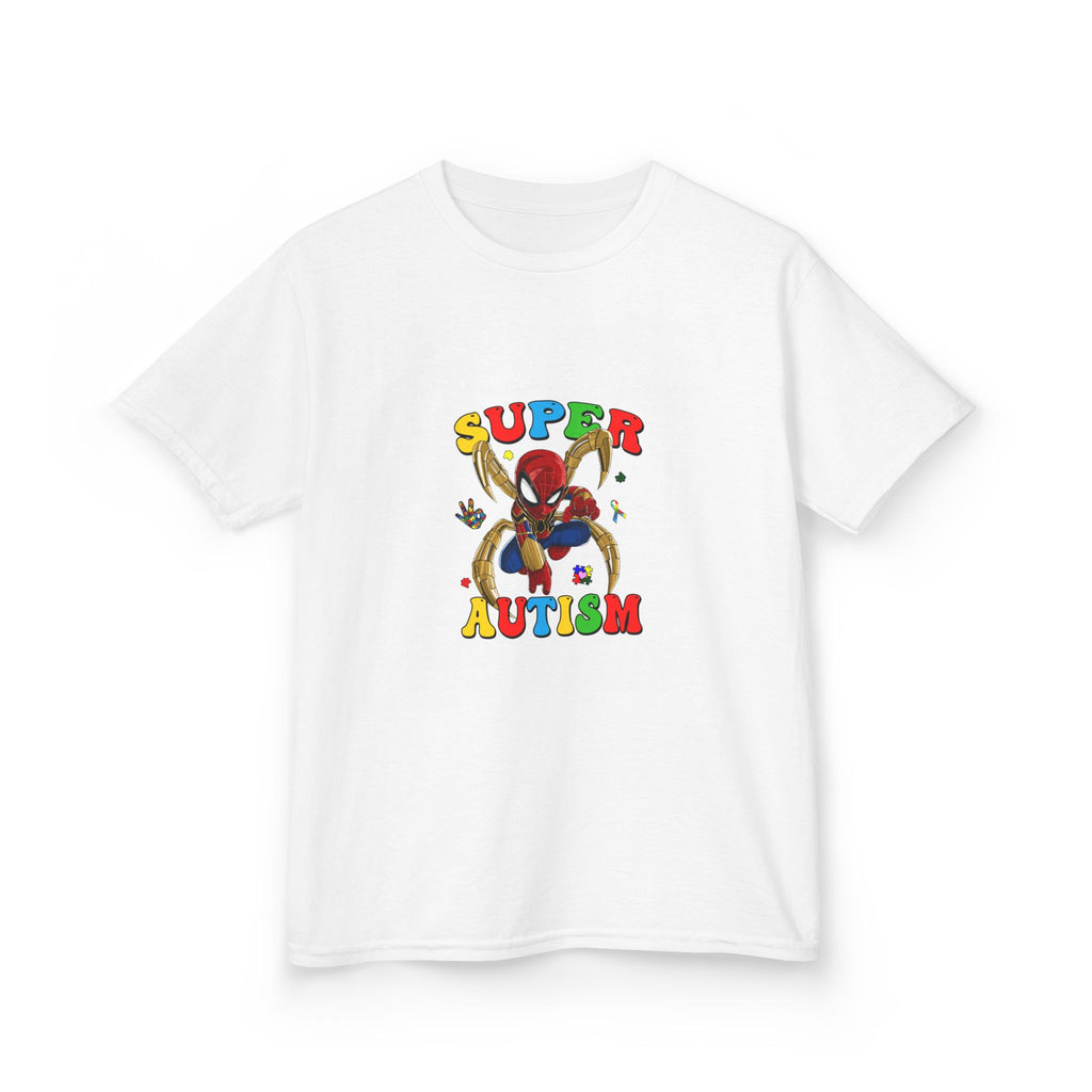 Kids T-Shirt — "Super Autism" Colorful Puzzle Bunny Tee