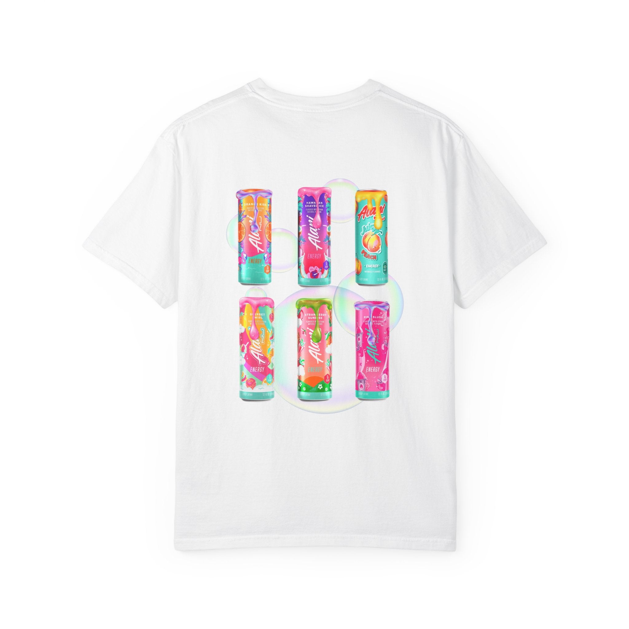 T-Shirt — Alani Nu Energy Drink Can Collage Graphic Tee