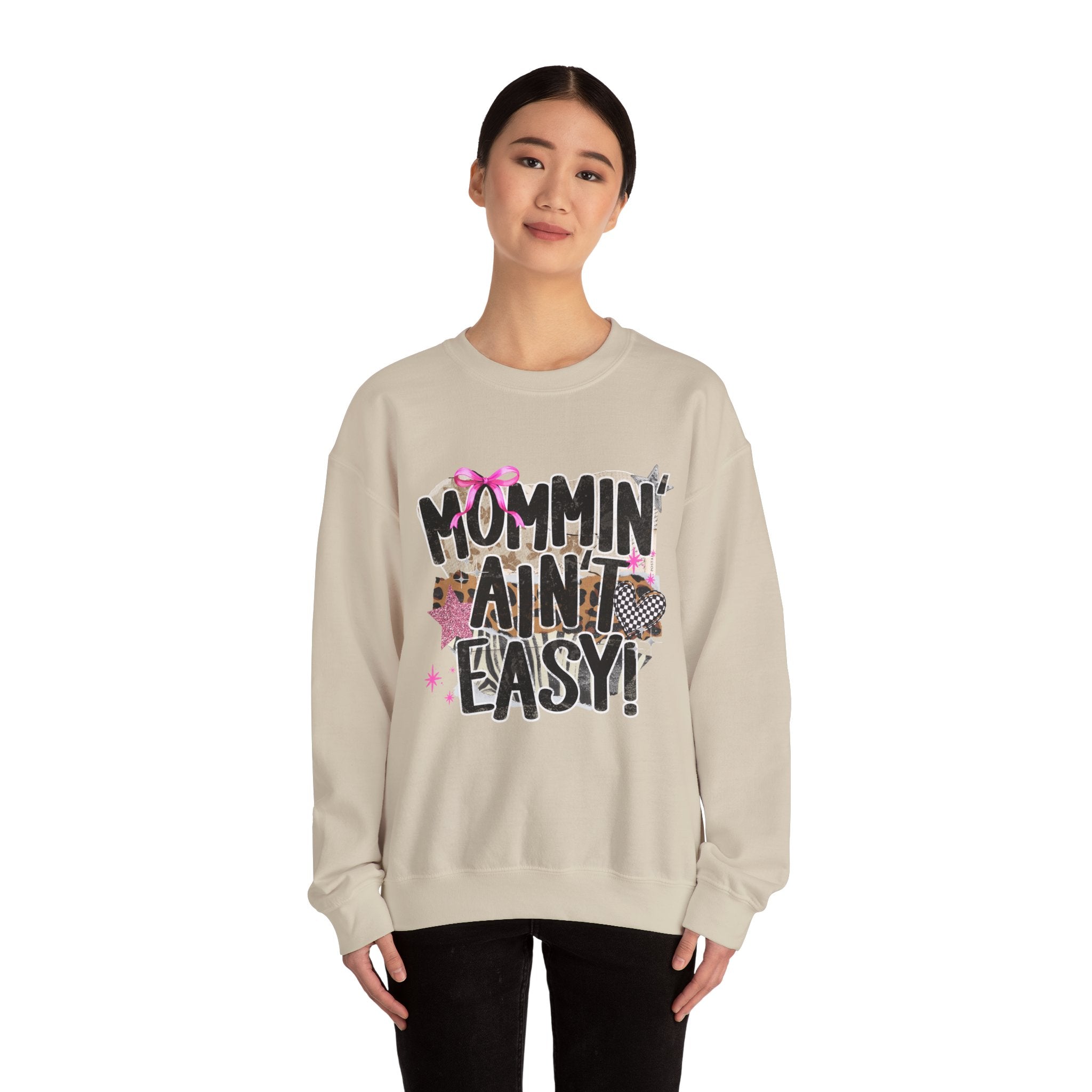 Mommin' Ain't Easy Sweatshirt – Funny Mom Crewneck Gift
