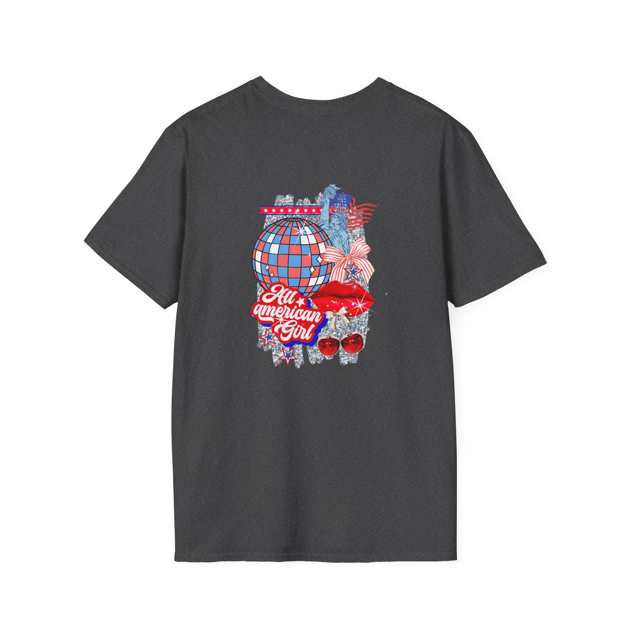 Patriotic Cherry Graphic T-Shirt