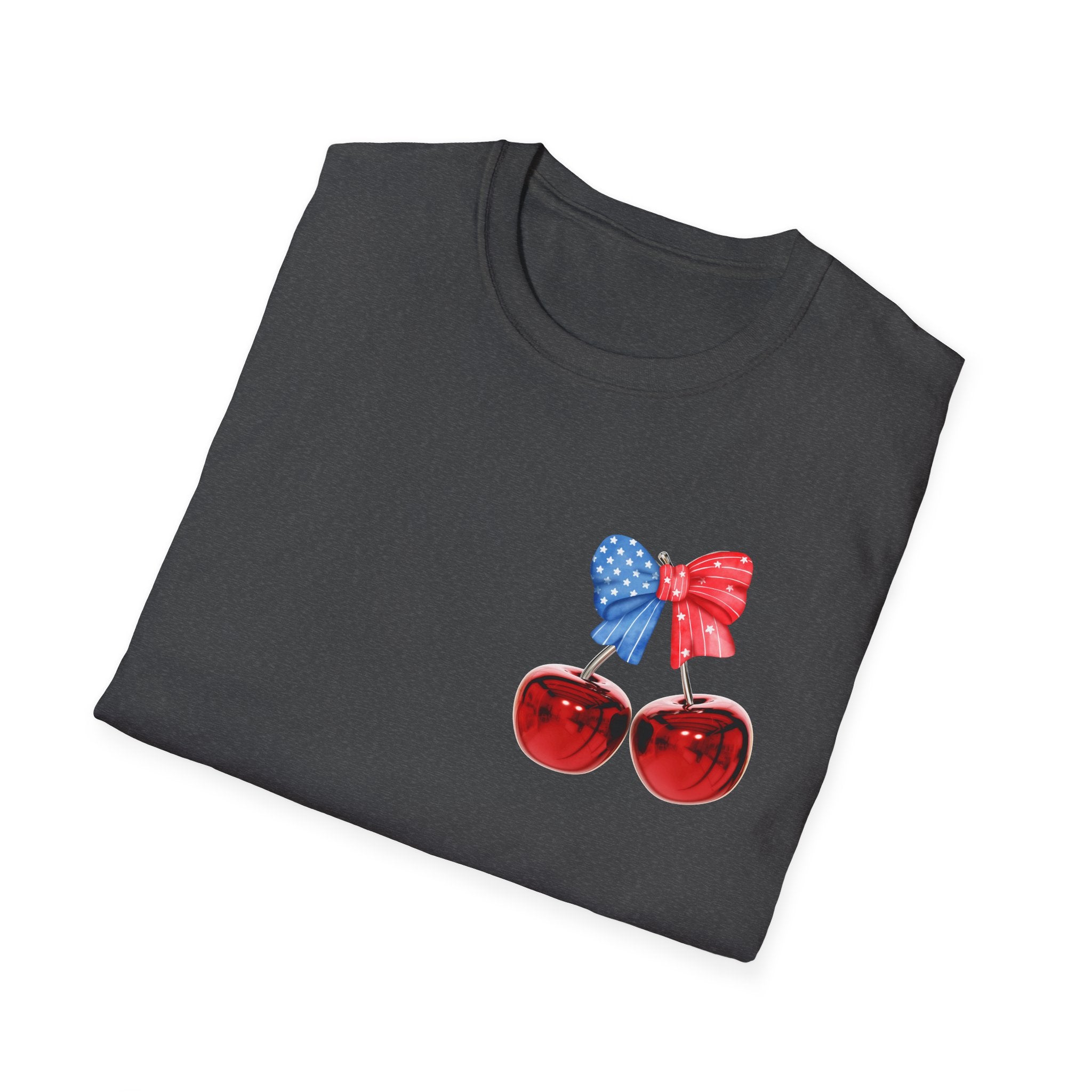 Patriotic Cherry Graphic T-Shirt