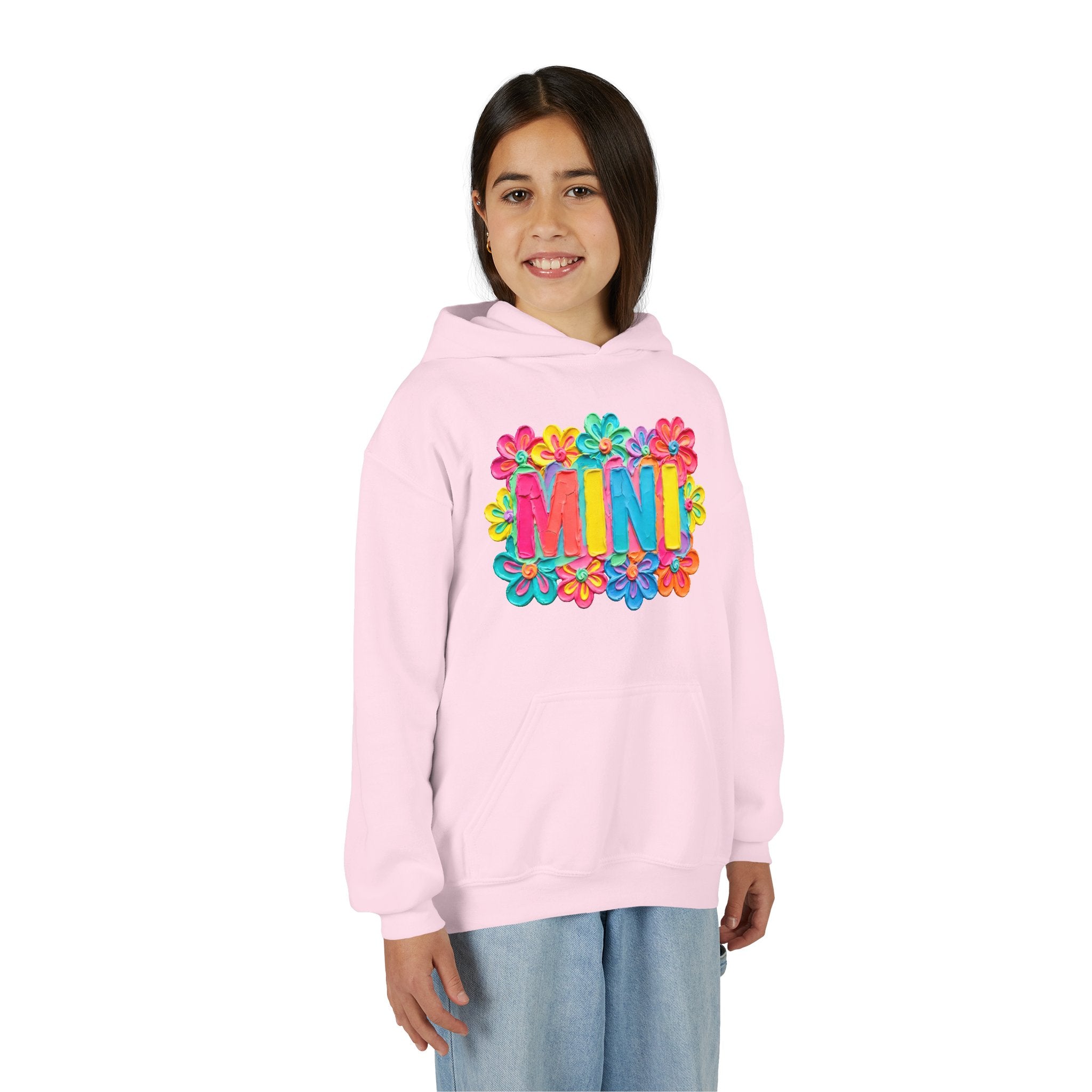 Youth Hoodie — "MINI" Colorful Floral Kids Pullover