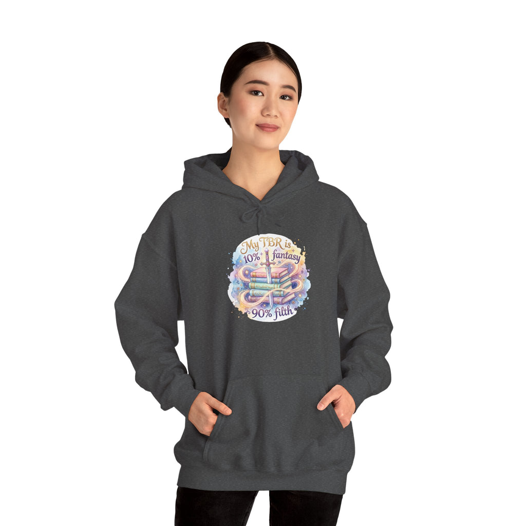 Hoodie — "My Tho is 40% Fantasy, 90% Fish" Colorful Nautical Graphic Hoodie