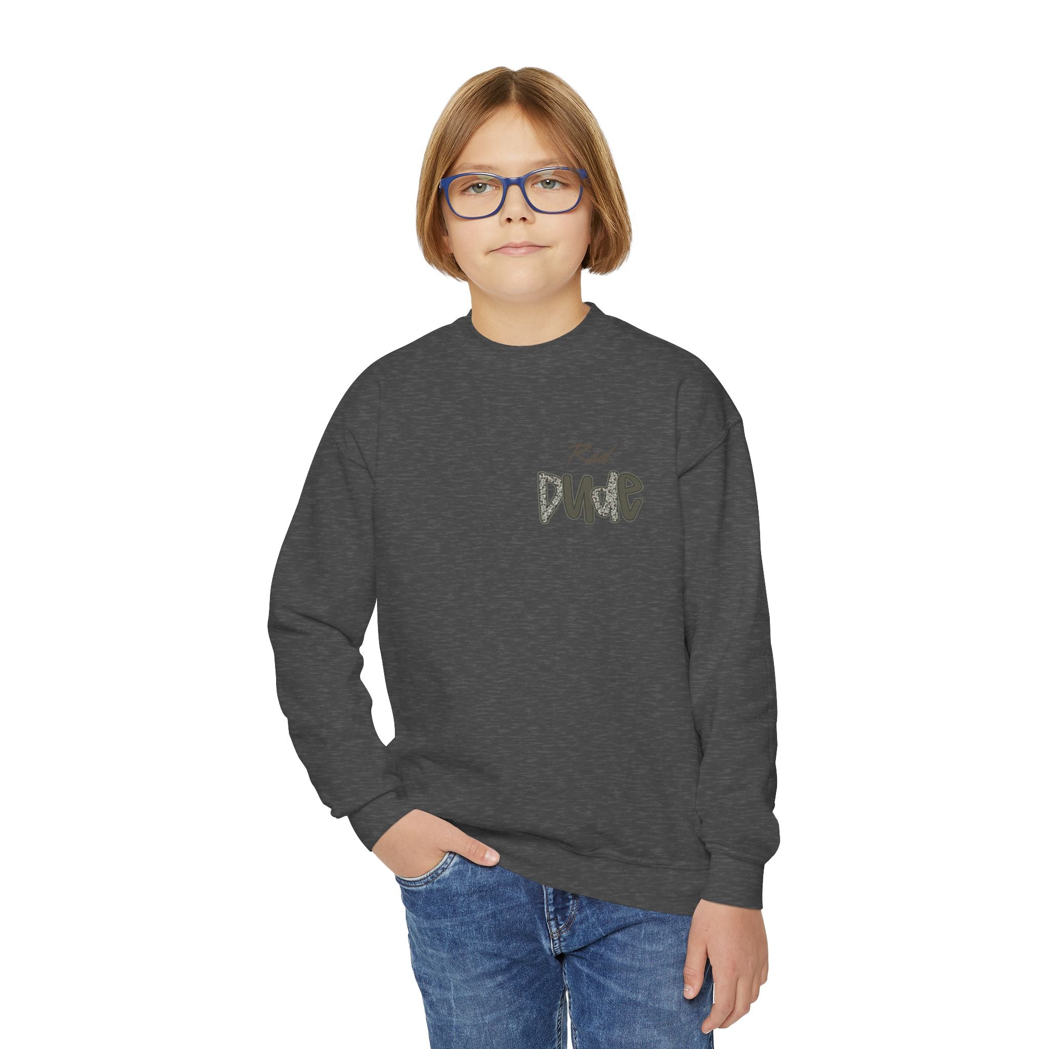 Rad Dude Youth Crewneck Sweatshirt — Graphic Streetwear Pullover