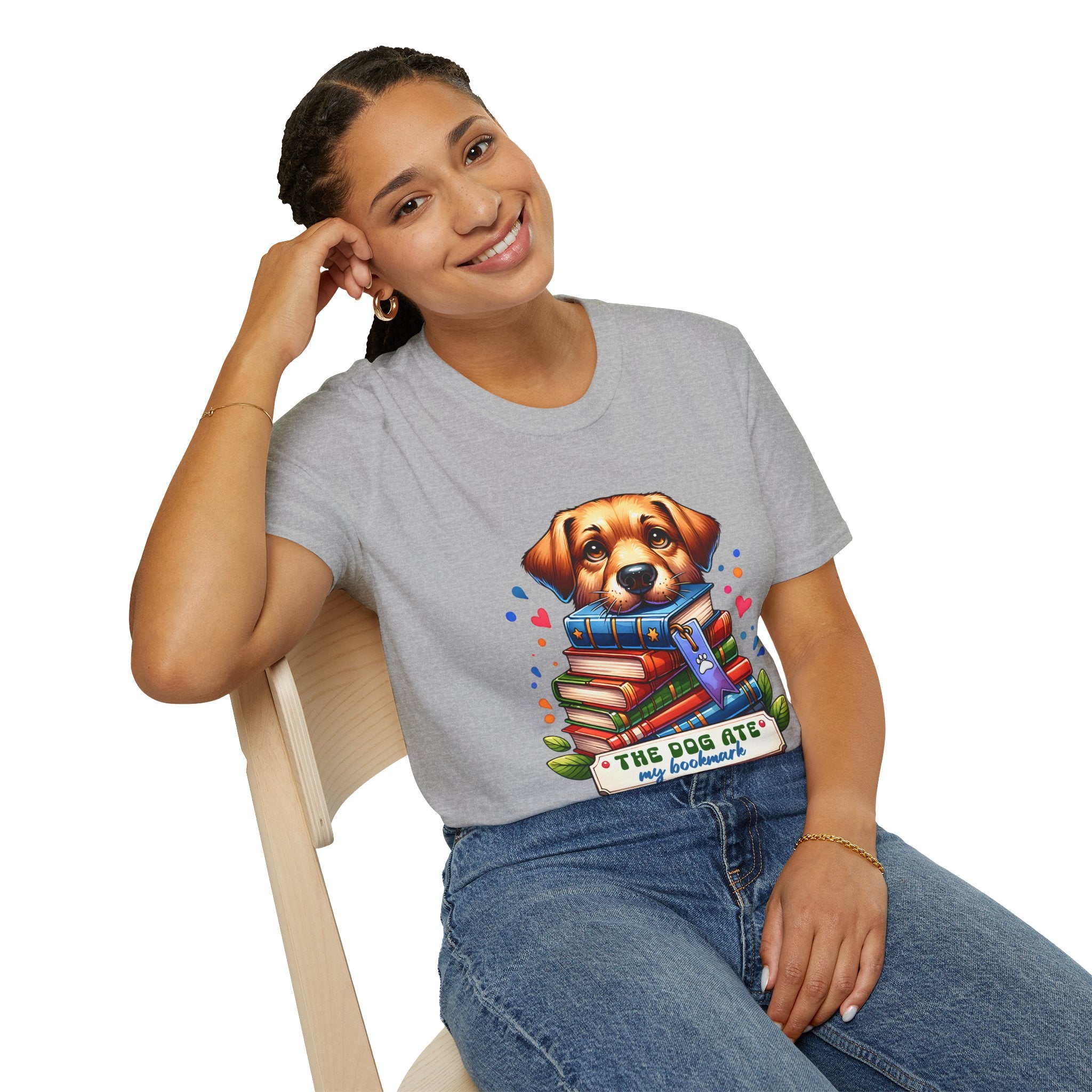 Dog Ate My Homework T-Shirt — Cute Puppy Book Lover Tee