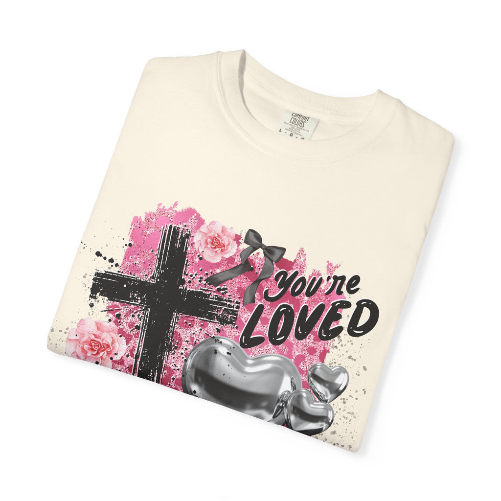 Christian Cross T-Shirt — "You're Loved" John 3:16 Faith Tee