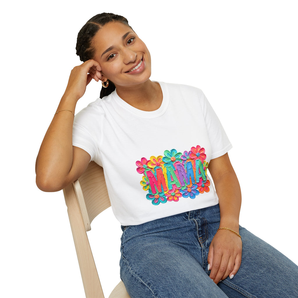 Mama Floral T-Shirt — Colorful Flower Mom Shirt for Mother's Day