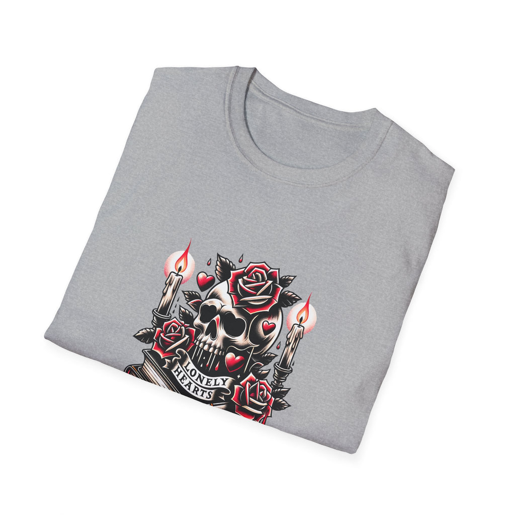 Gothic Skull & Roses "Book Club" T-Shirt