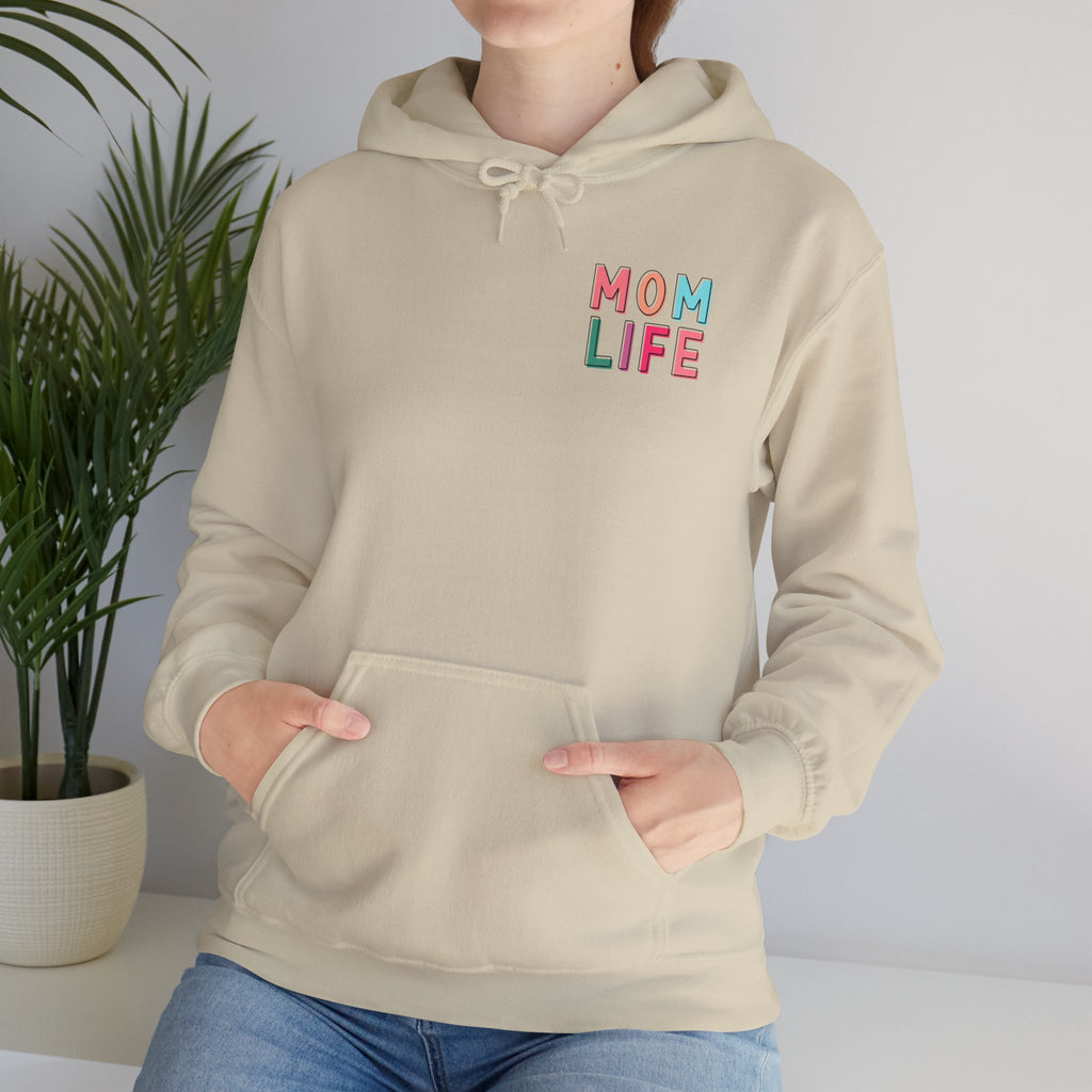 Double-sided Mom Life Hoodie — 'Mom Life' Front & 'I Put It All Together I Just Forgot Where I Put It' Funny Mom Sweatshirt