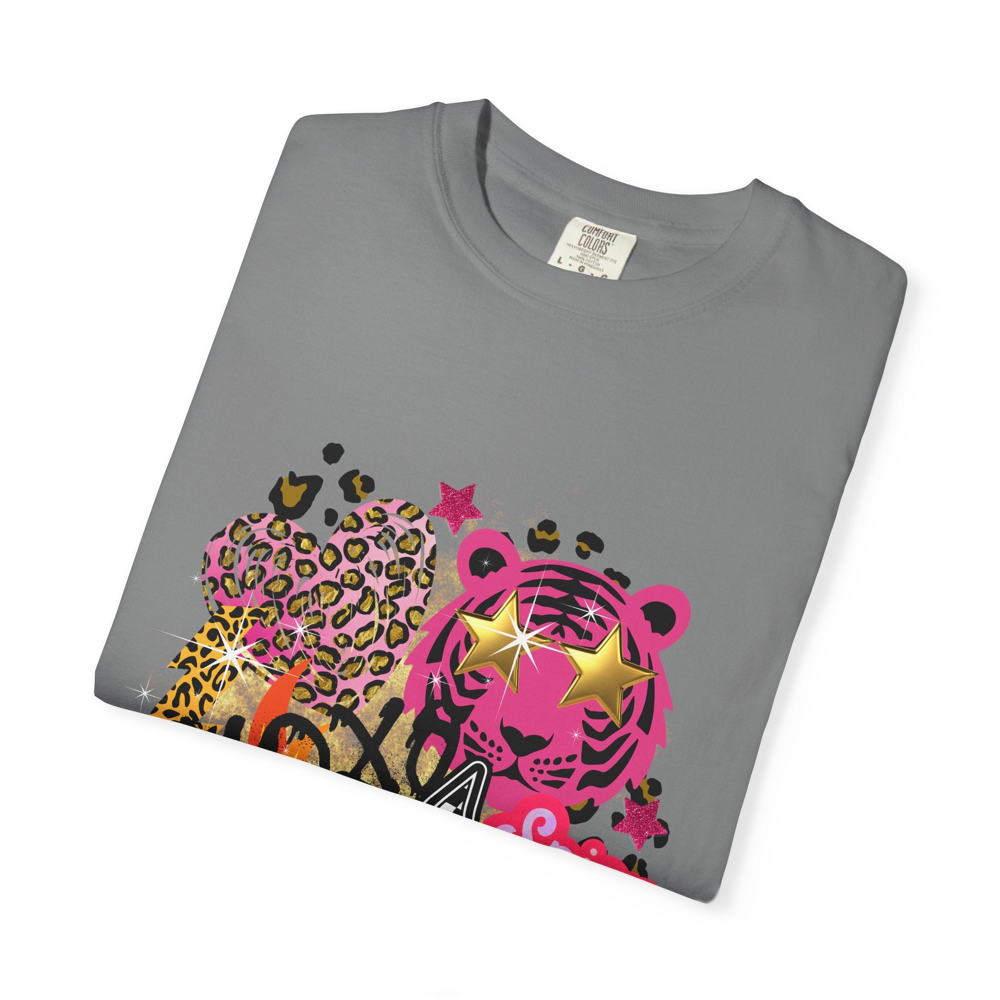 Graphic T-Shirt — Bold Pink Collage 'Spicy' Streetwear Tee