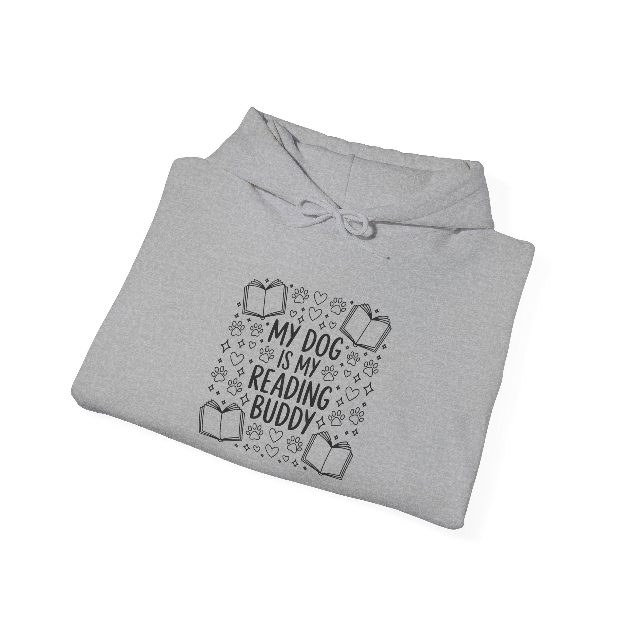 My Dog Is My Reading Buddy Hoodie — Cozy Pet Lover Sweatshirt