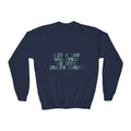 Youth Sweatshirt — "Just a Boy Who Needs His Little Snacky Snacks" Graphic