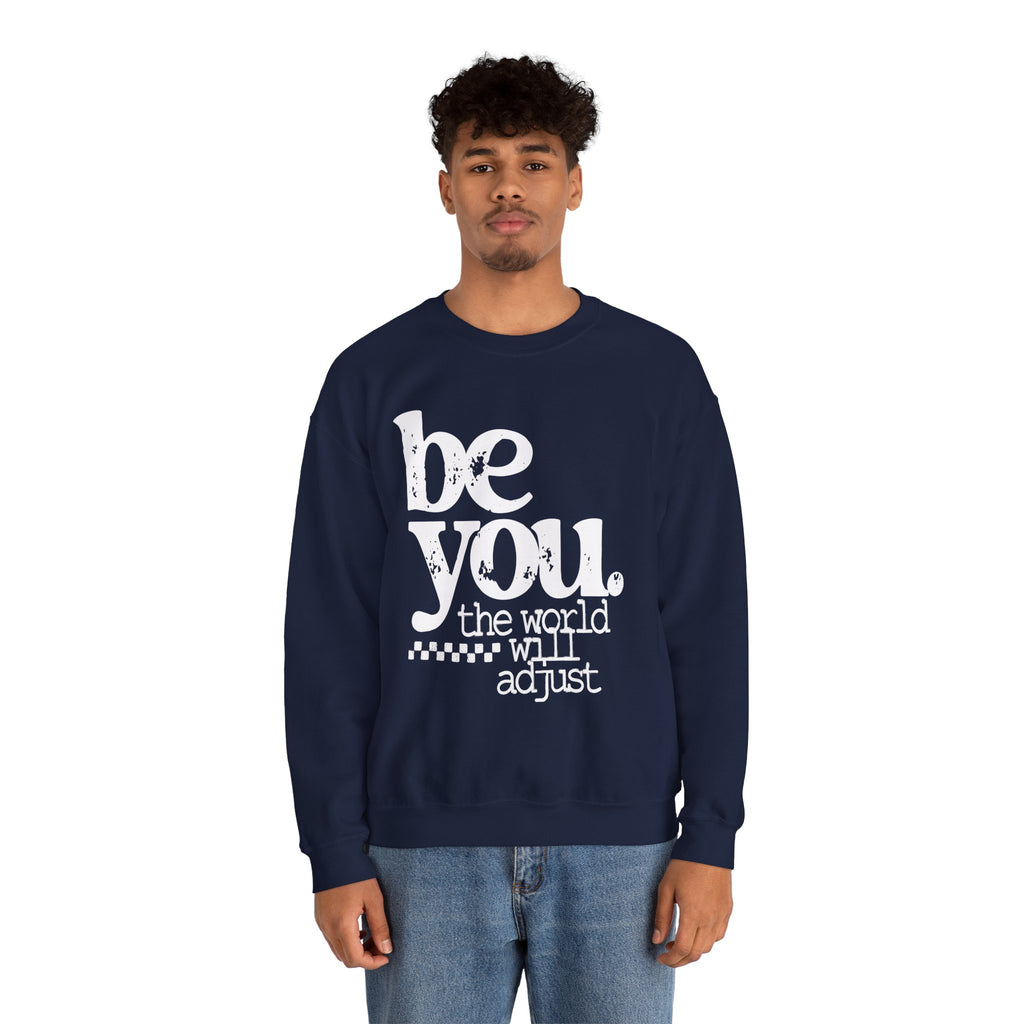 White Crewneck Sweatshirt — Classic Plain Pullover