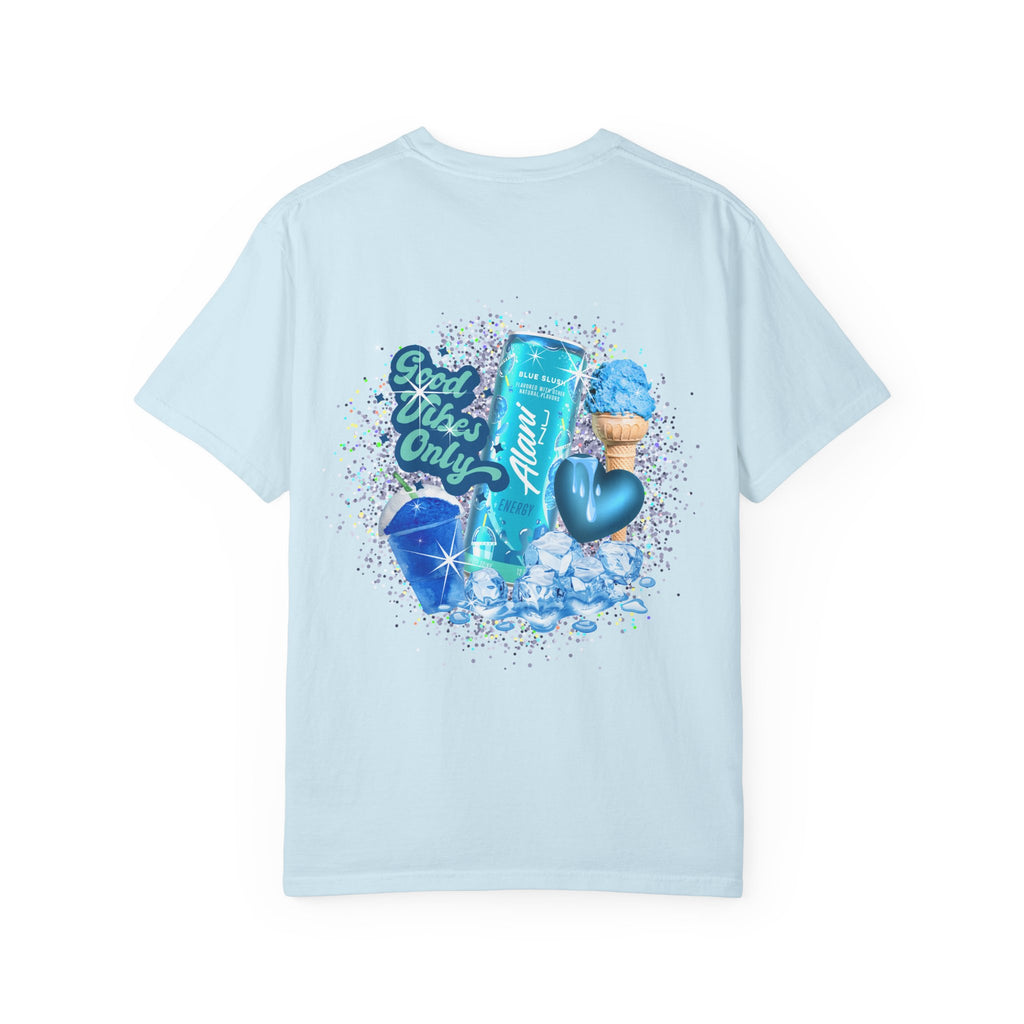 Good Vibes Only Graphic Tee — 'Alani Nu' Blue Drink Design