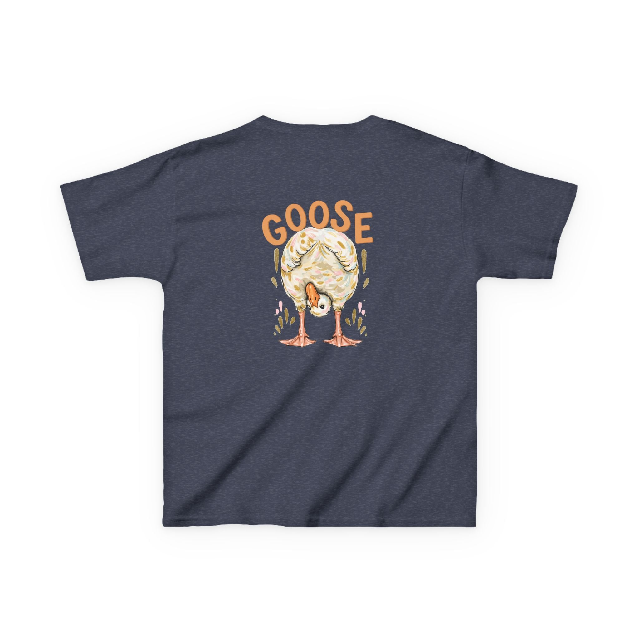 Kids Tee — Cute Duck & Goose Illustration ("Duck Duck" Front, "Goose" Back)