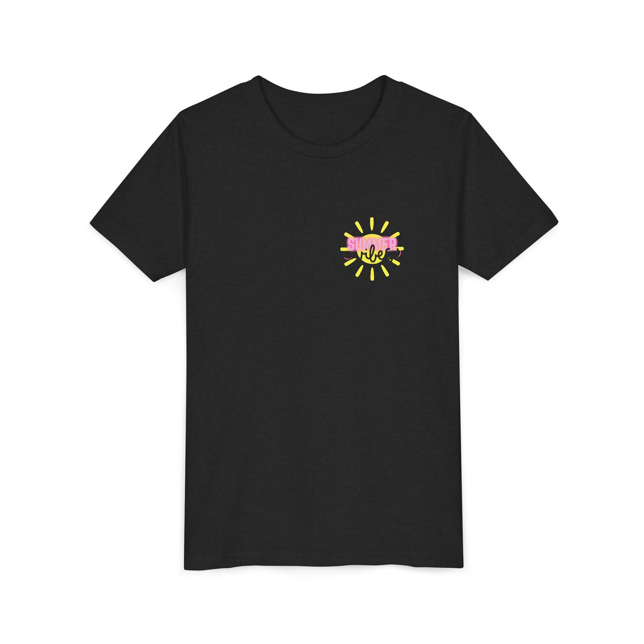 Youth Tee — "SUMMER Vibes" Pink Floaty Checkerboard Kids T-Shirt