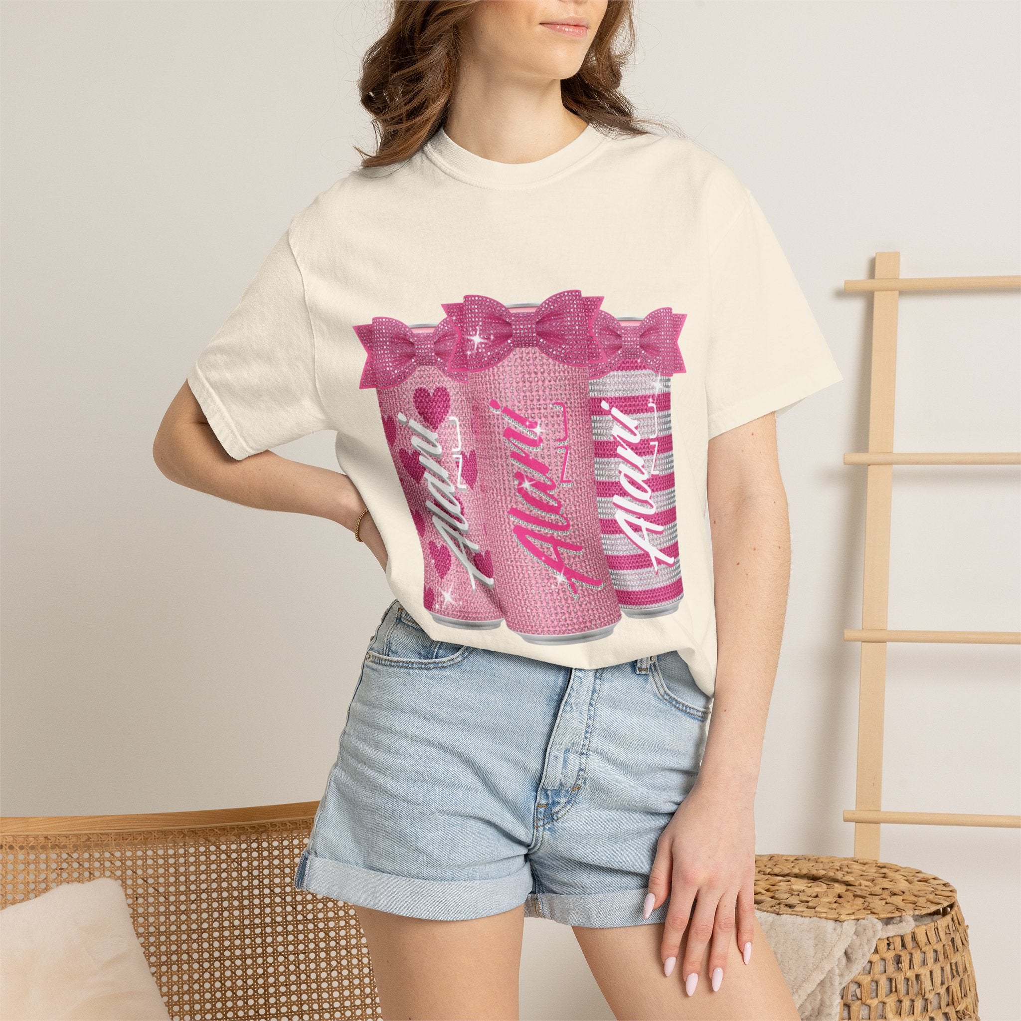 Aloha Pink Sparkle Soda Can T-Shirt